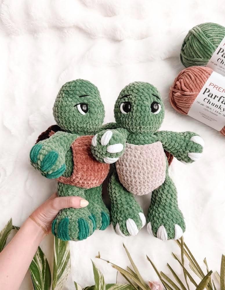 NO SEW Turtle Crochet Pattern Turtle Amigurumi Pattern DIY Crochet Tutorial