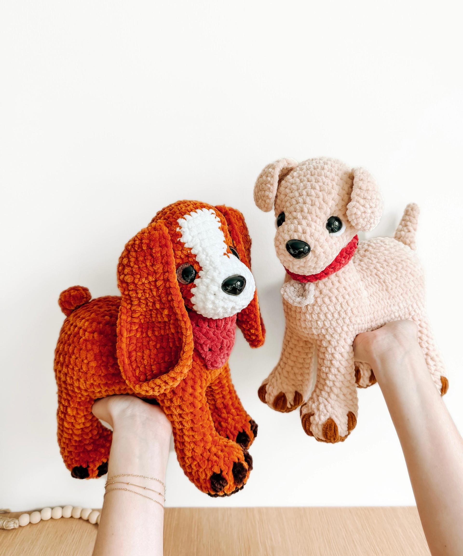 LOW SEW Standing Puppy Crochet Pattern, Labrador and Cavalier Amigurumi Tutorial (PDF Pattern) thumbnail 3