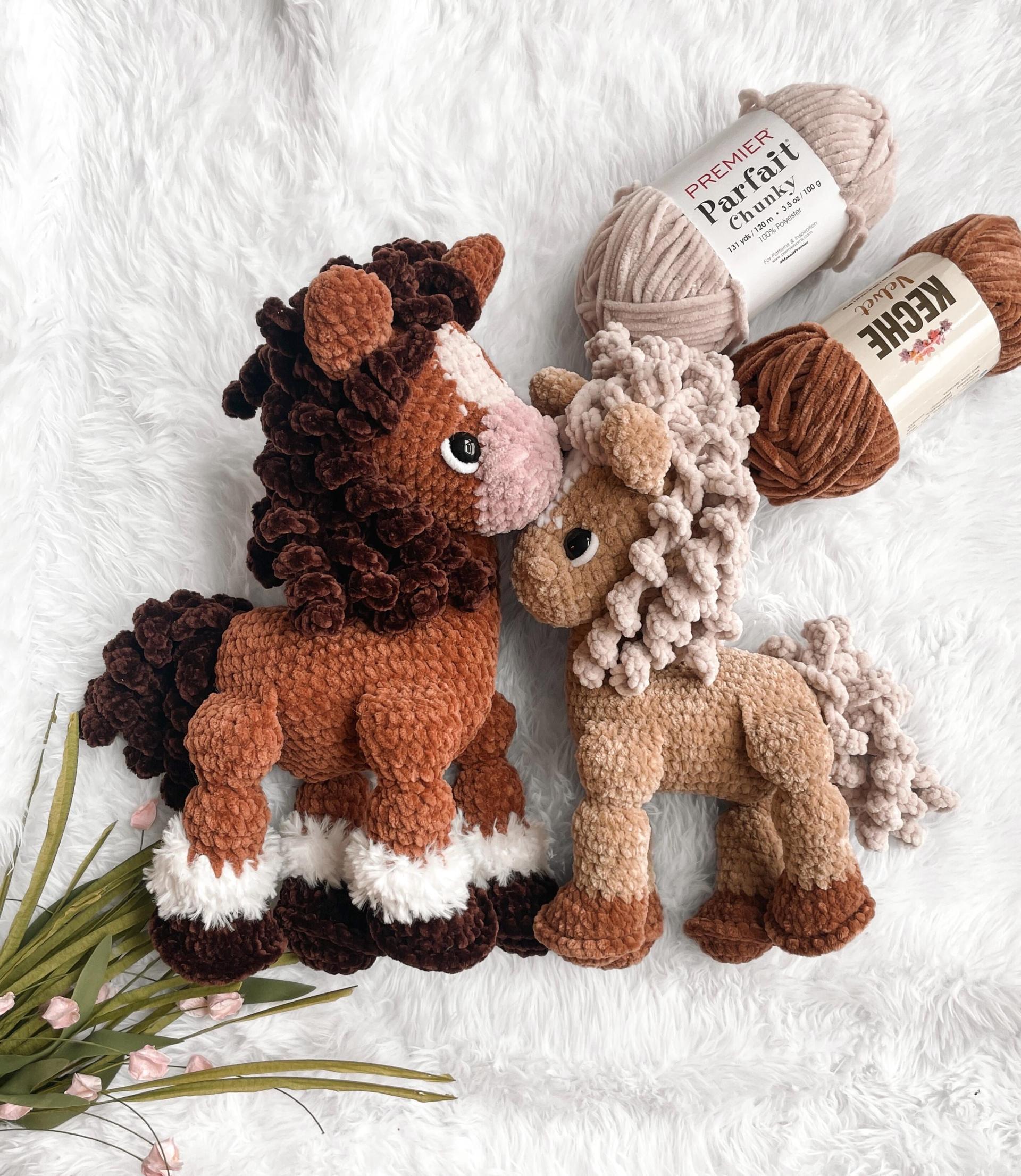 LOW SEW horse Crochet Pattern horse Amigurumi Pattern DIY Crochet Tutorial horse Crochet Animal Patterns Amigurumi Farm Animal Pattern thumbnail 9