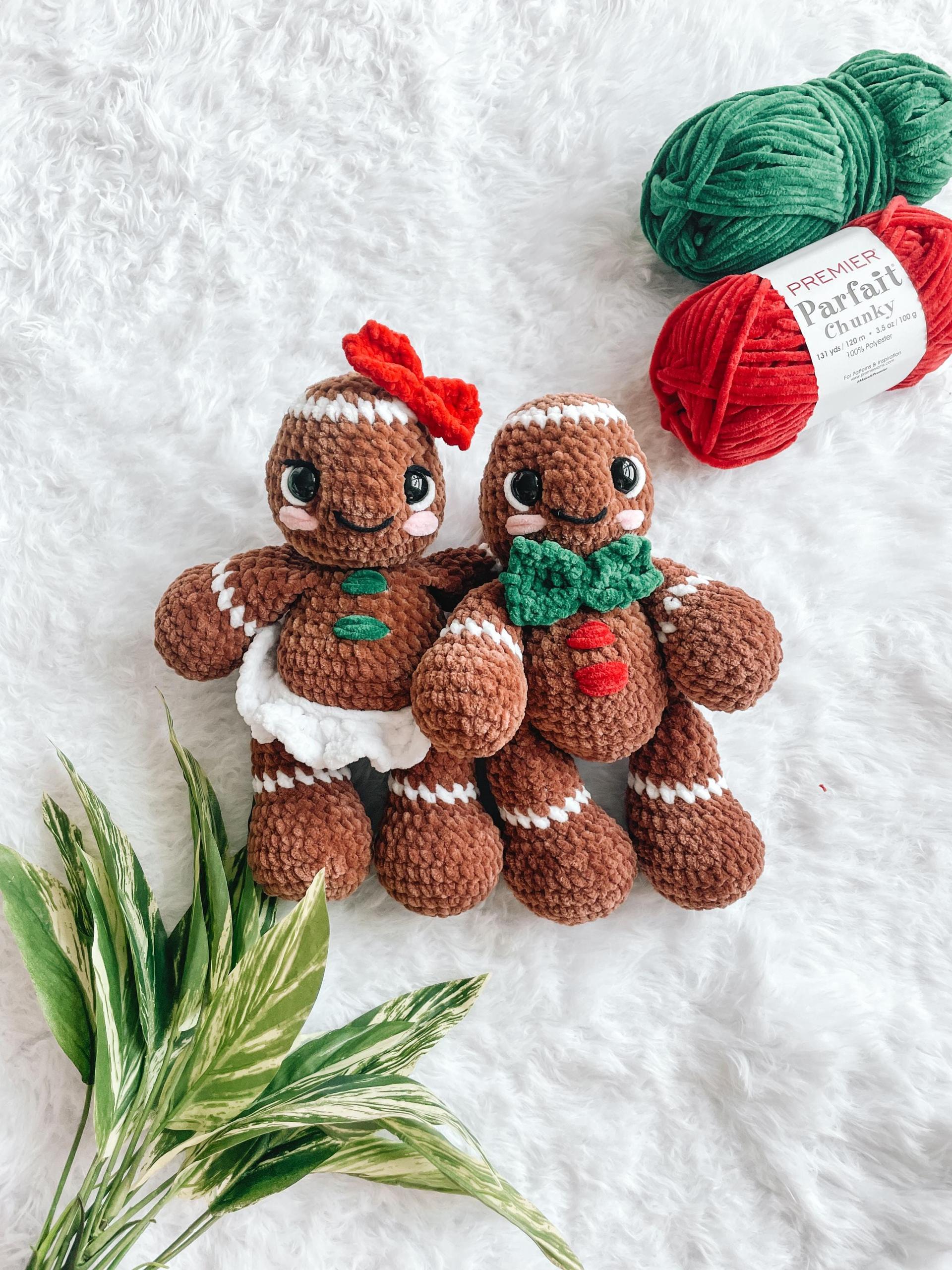 NO SEW Christmas Gingerbread Man Crochet Pattern Amigurumi Gingerbread Lady Crochet Pattern thumbnail 4