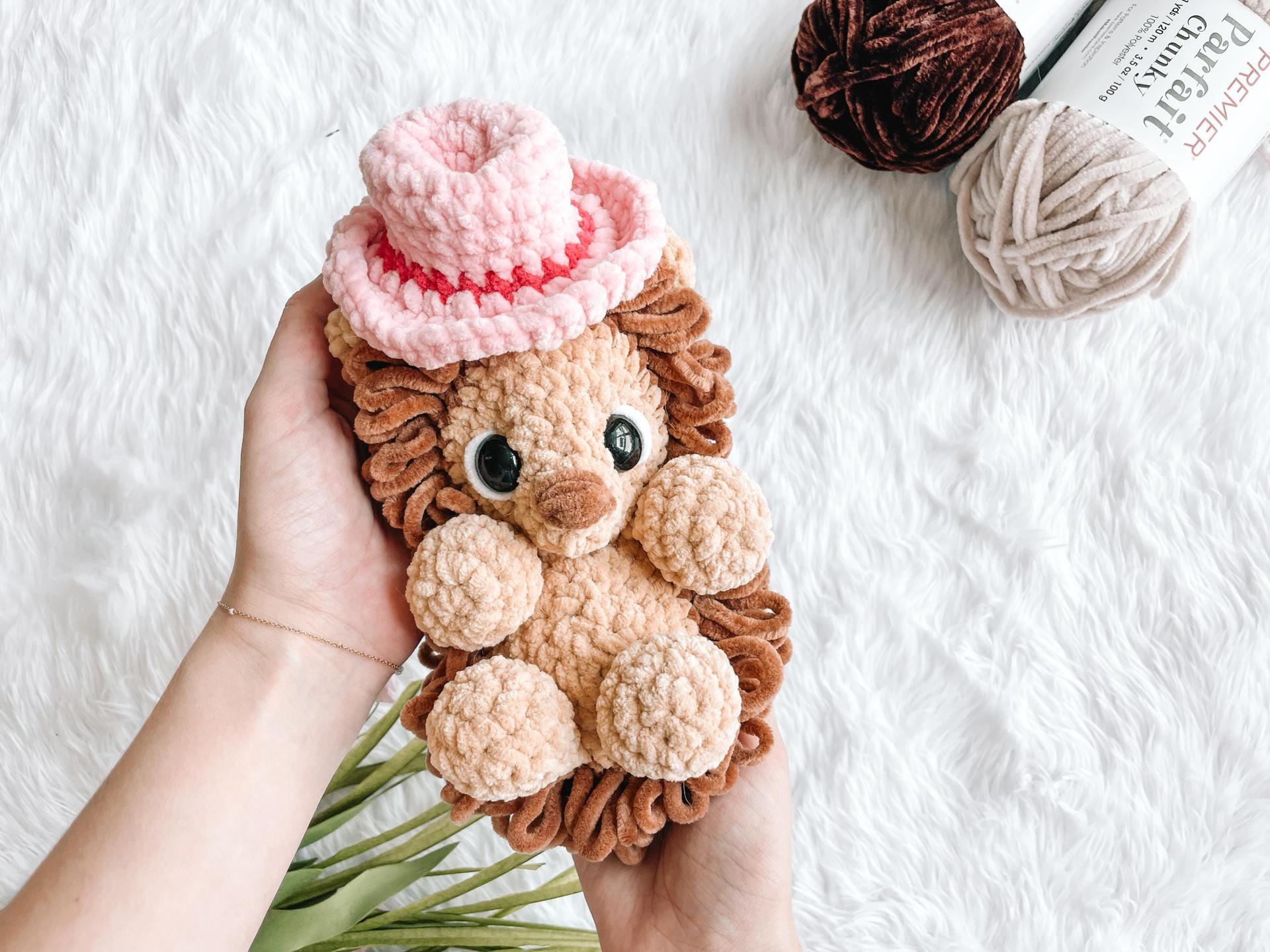 LOW SEW Hedgehog Crochet Pattern Hedgehog Amigurumi Pattern DIY Crochet Tutorial Porcupine Crochet Animal Patterns Amigurumi Pattern thumbnail 3