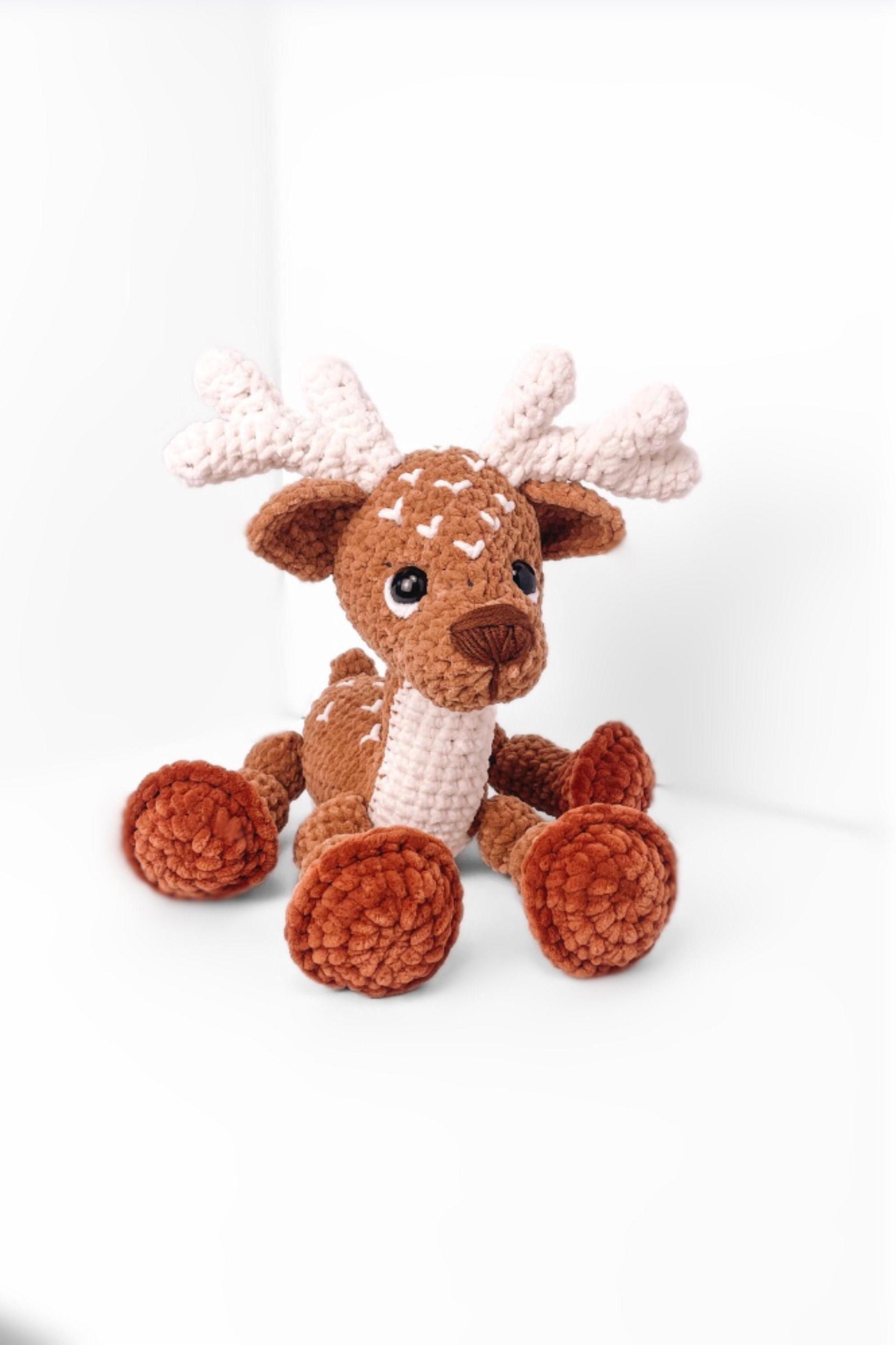 LOW SEW Deer Crochet Pattern Reindeer Amigurumi Pattern DIY Crochet Tutorial Deer Crochet Animal Patterns Amigurumi Reindeer Pattern Deer thumbnail 4