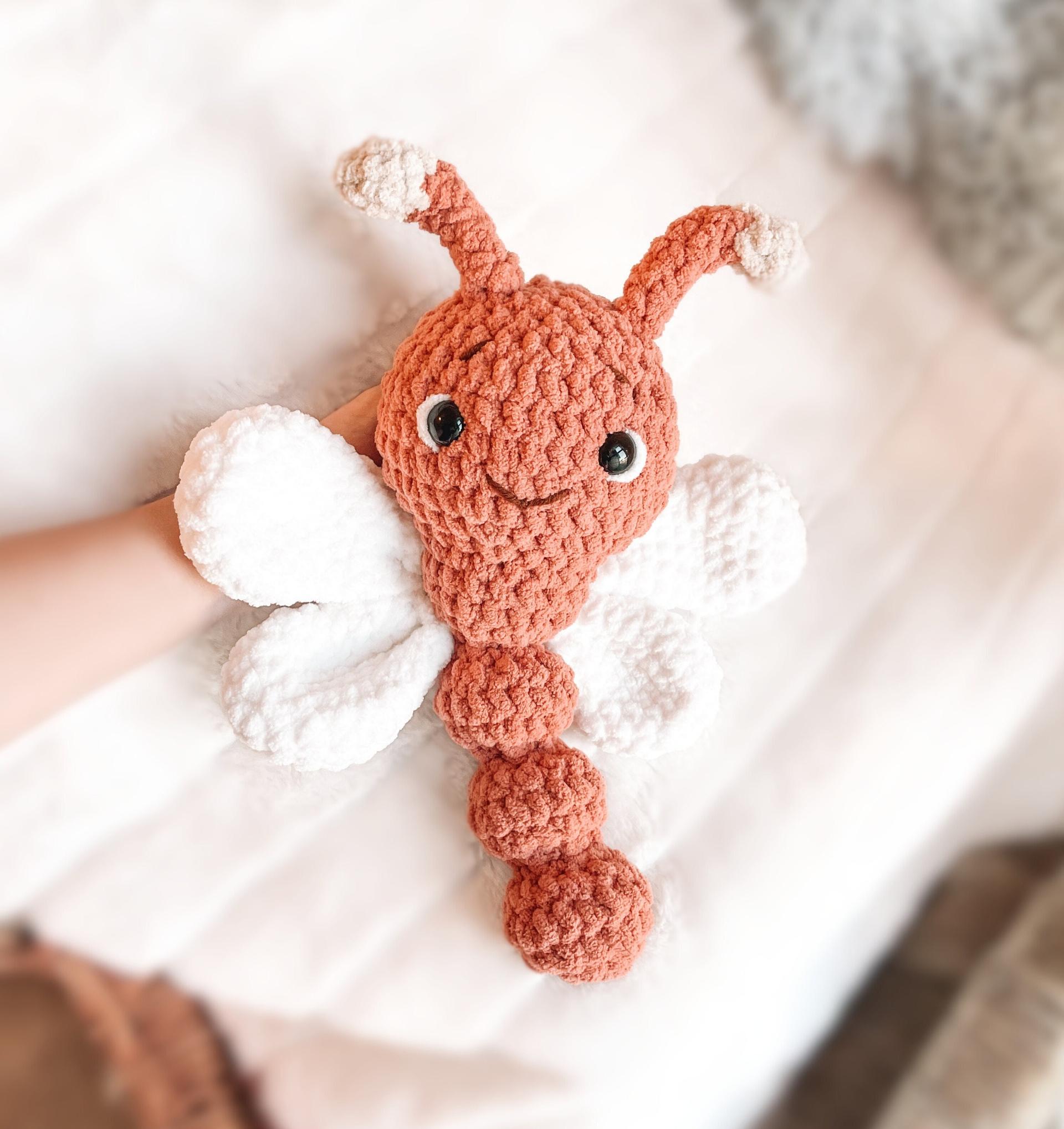 Low Sew Dragonfly Crochet Pattern Insect Amigurumi Pattern DIY Crochet Tutorial Bug Crochet Animal Patterns Amigurumi Dragonfly Bug