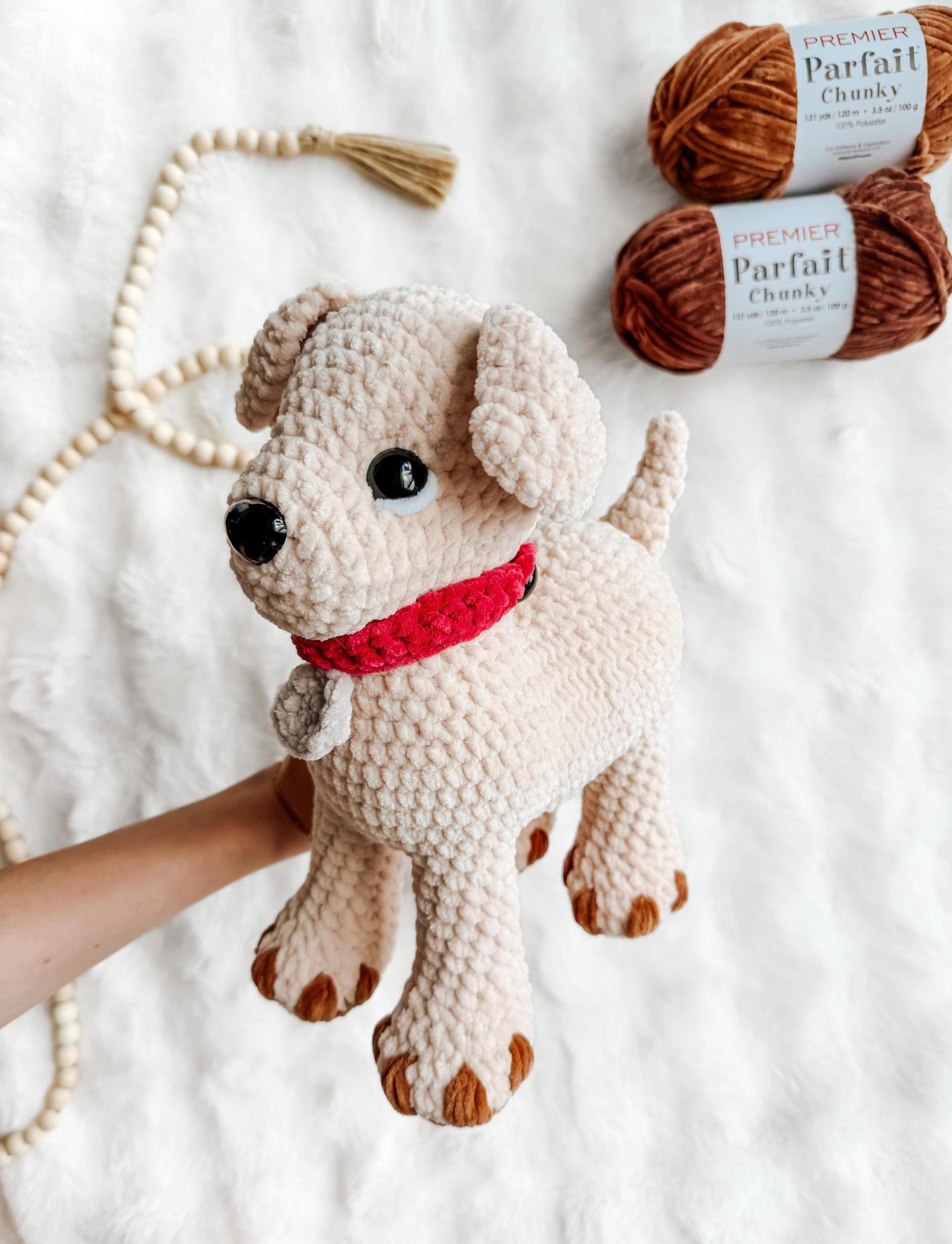 LOW SEW Standing Puppy Crochet Pattern, Labrador and Cavalier Amigurumi Tutorial (PDF Pattern) thumbnail 4