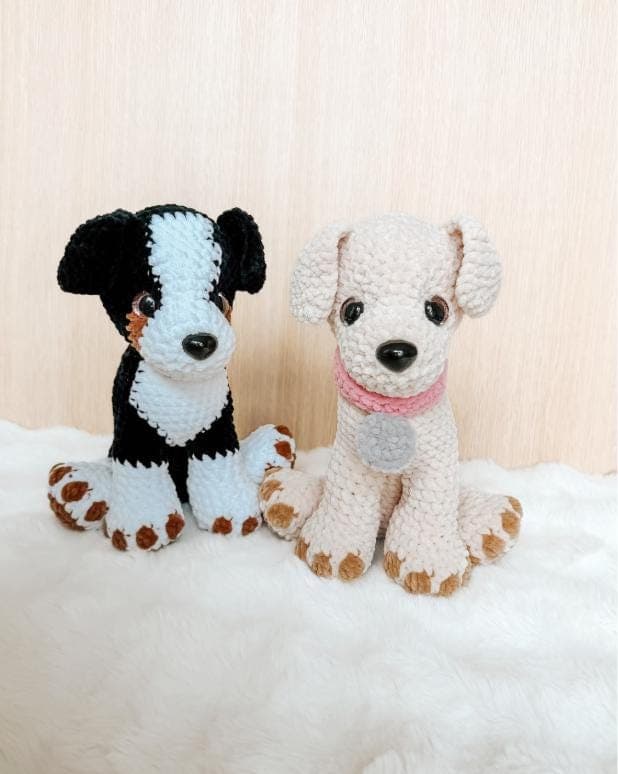 LOW SEW Border Collie Crochet Pattern Dog Amigurumi Pattern DIY Crochet Tutorial Puppy Crochet Animal Patterns Amigurumi Dog Pattern Puppy thumbnail 2