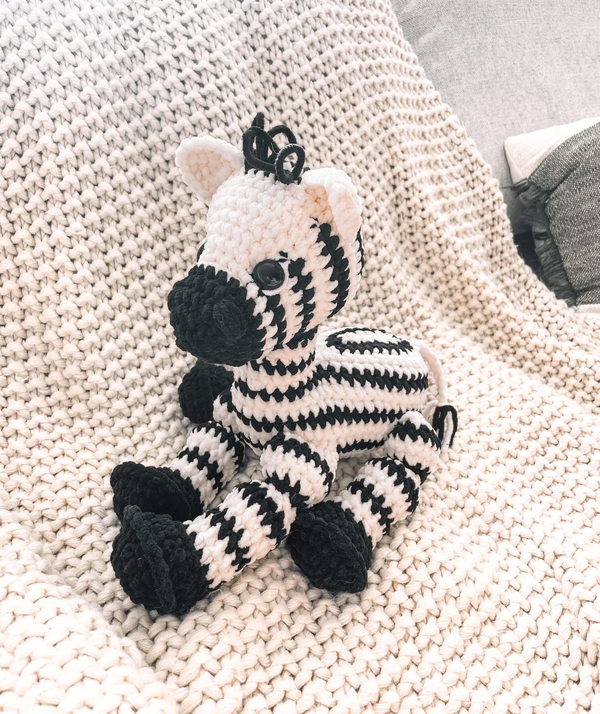 LOW SEW Zebra Crochet Pattern Zebra Amigurumi Pattern DIY Crochet Tutorial Zebra Crochet Animal Patterns Amigurumi Zoo Pattern thumbnail 4