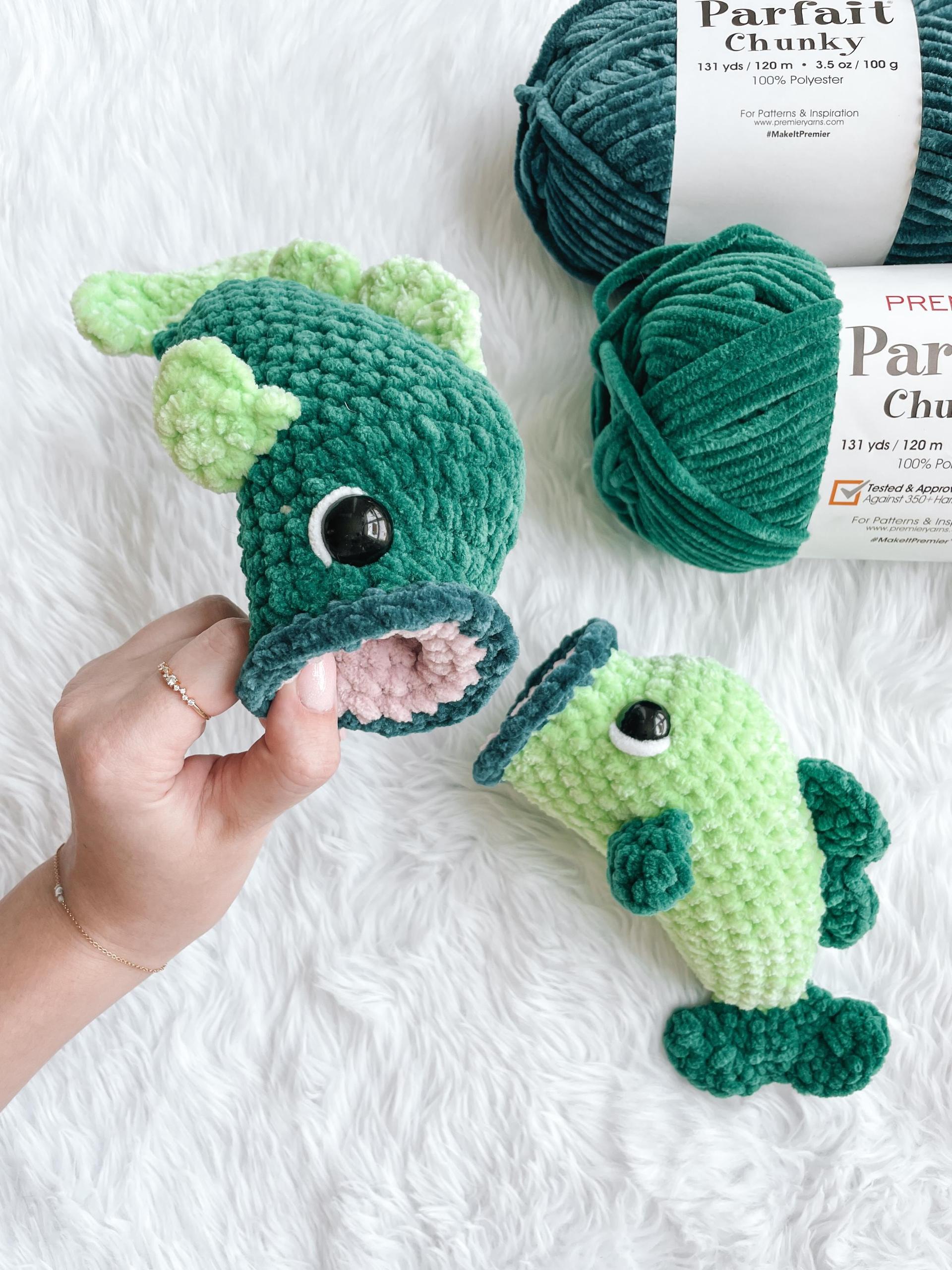 NO SEW Bass Fish Crochet Pattern Bass Amigurumi Pattern DIY Crochet Tutorial Fish Crochet Animal Patterns Amigurumi Pattern Bass Fish