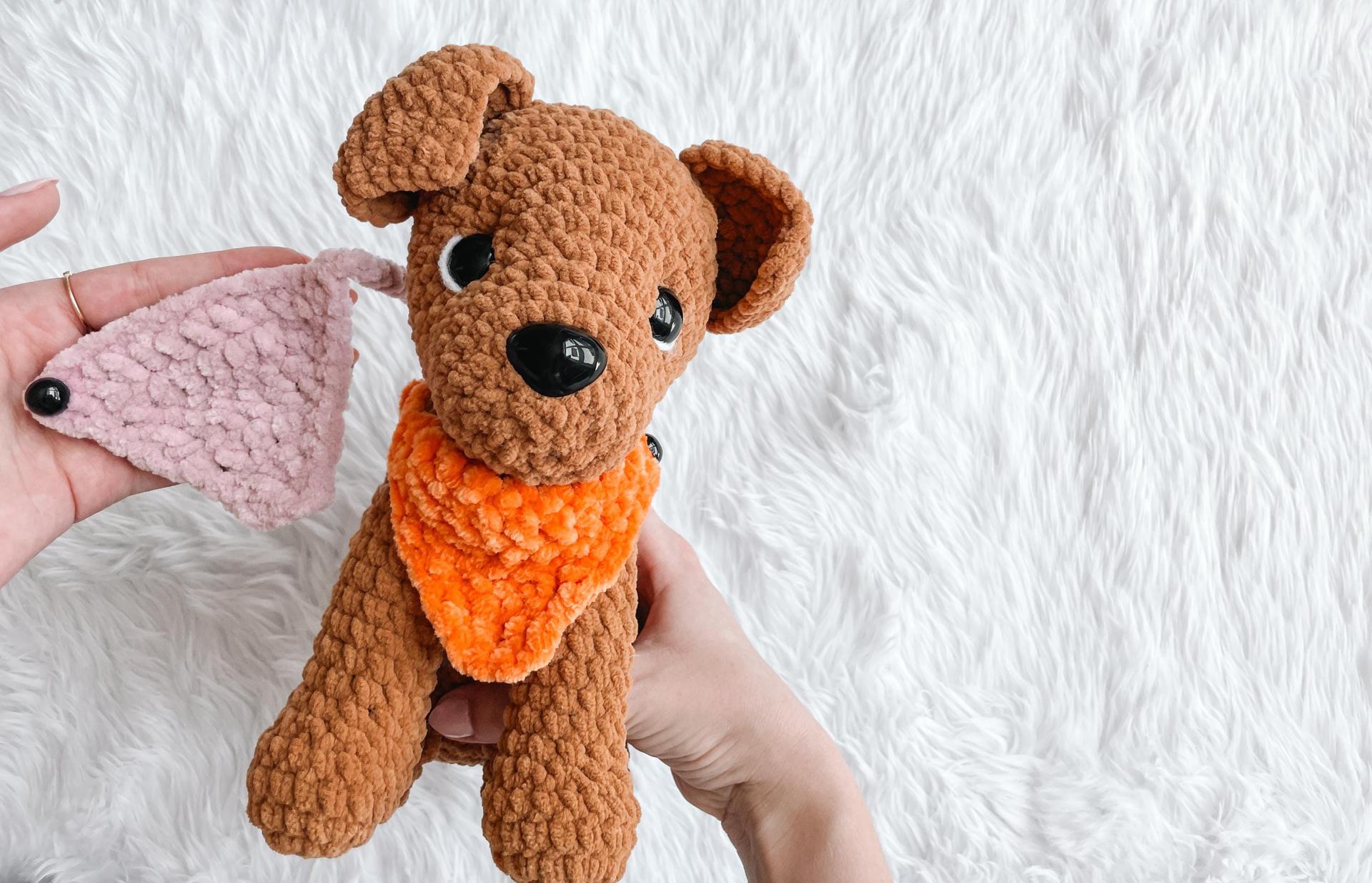 LOW SEW Labrador Crochet Pattern Golden Retriver Amigurumi Pattern Crochet Tutorial Puppy Crochet Animal Patterns Amigurumi Pattern Puppy thumbnail 2