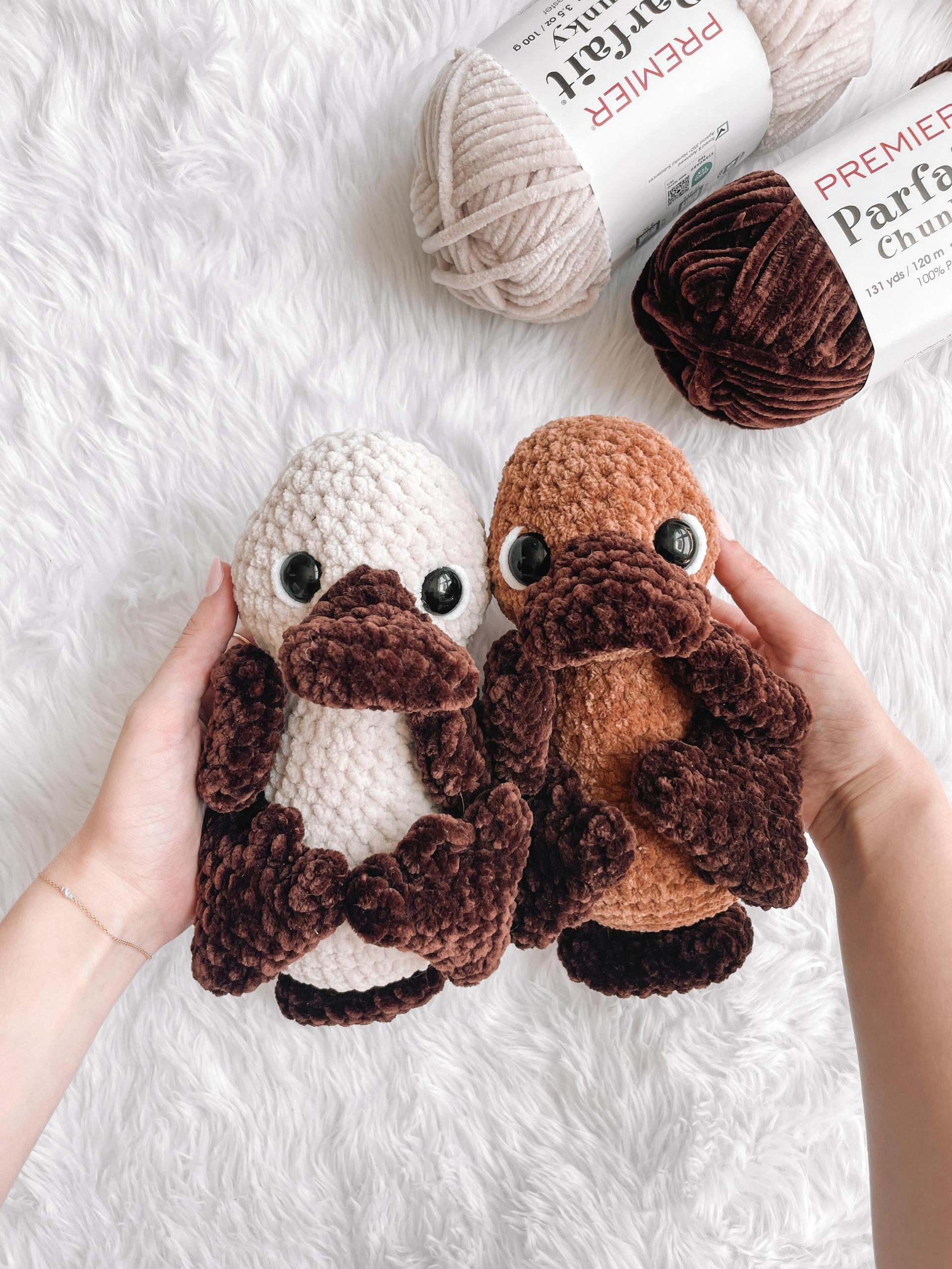 LOW SEW Platypus Crochet Pattern Platypus Amigurumi Pattern DIY Crochet Tutorial Platypus Crochet Animal Patterns Amigurumi Pattern