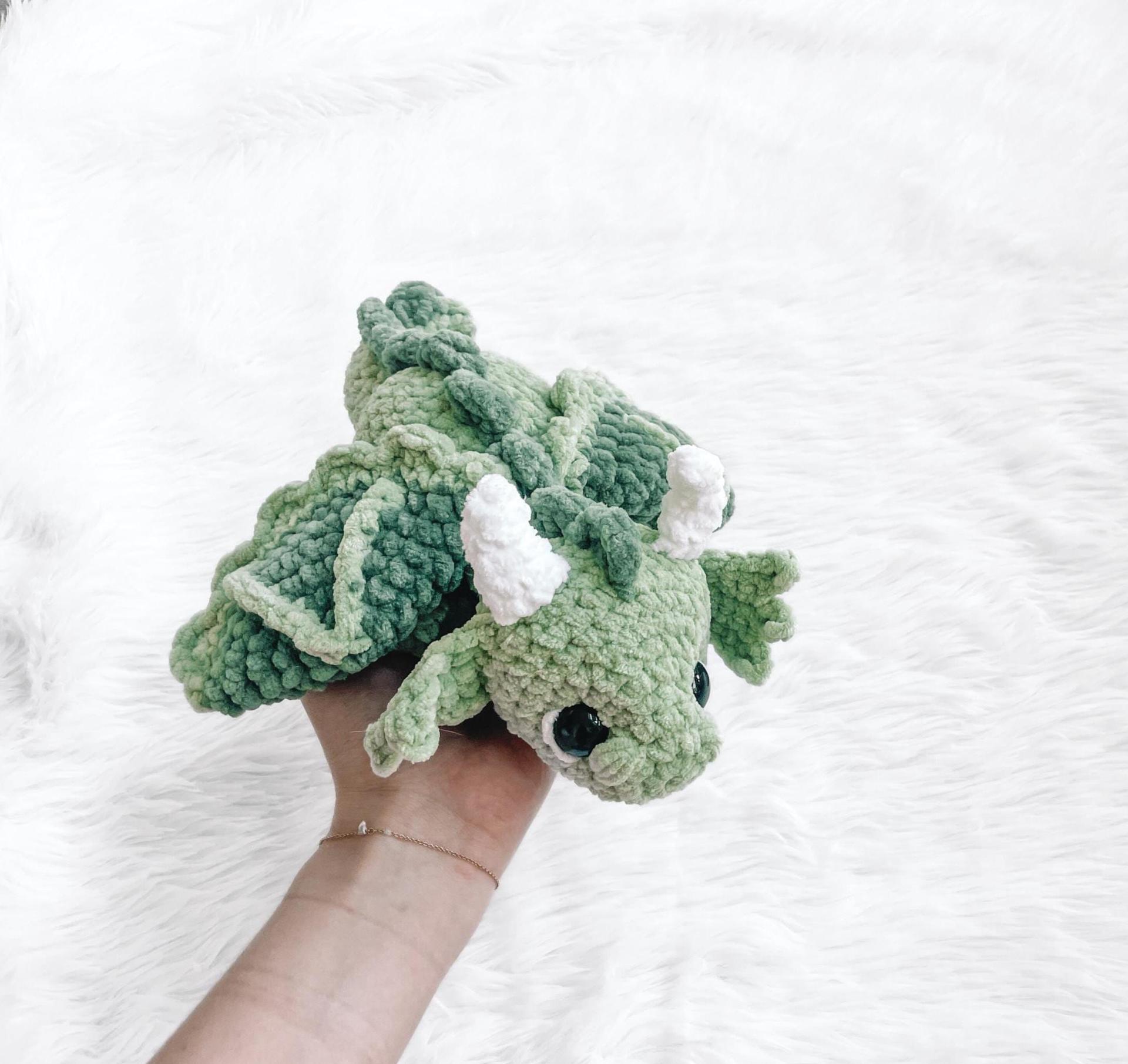 NO SEW Dragon Crochet Pattern Dragon Amigurumi Pattern DIY Crochet Tutorial Dino Crochet Animal Patterns Amigurumi dino Plush Cute Toy Dino thumbnail 5