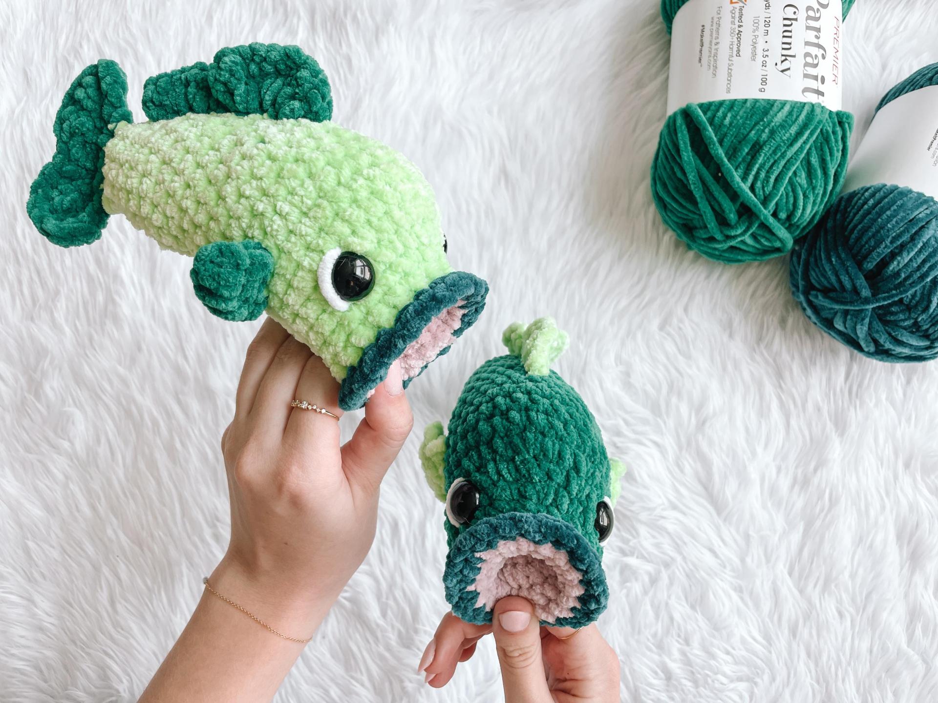 NO SEW Bass Fish Crochet Pattern Bass Amigurumi Pattern DIY Crochet Tutorial Fish Crochet Animal Patterns Amigurumi Pattern Bass Fish thumbnail 5