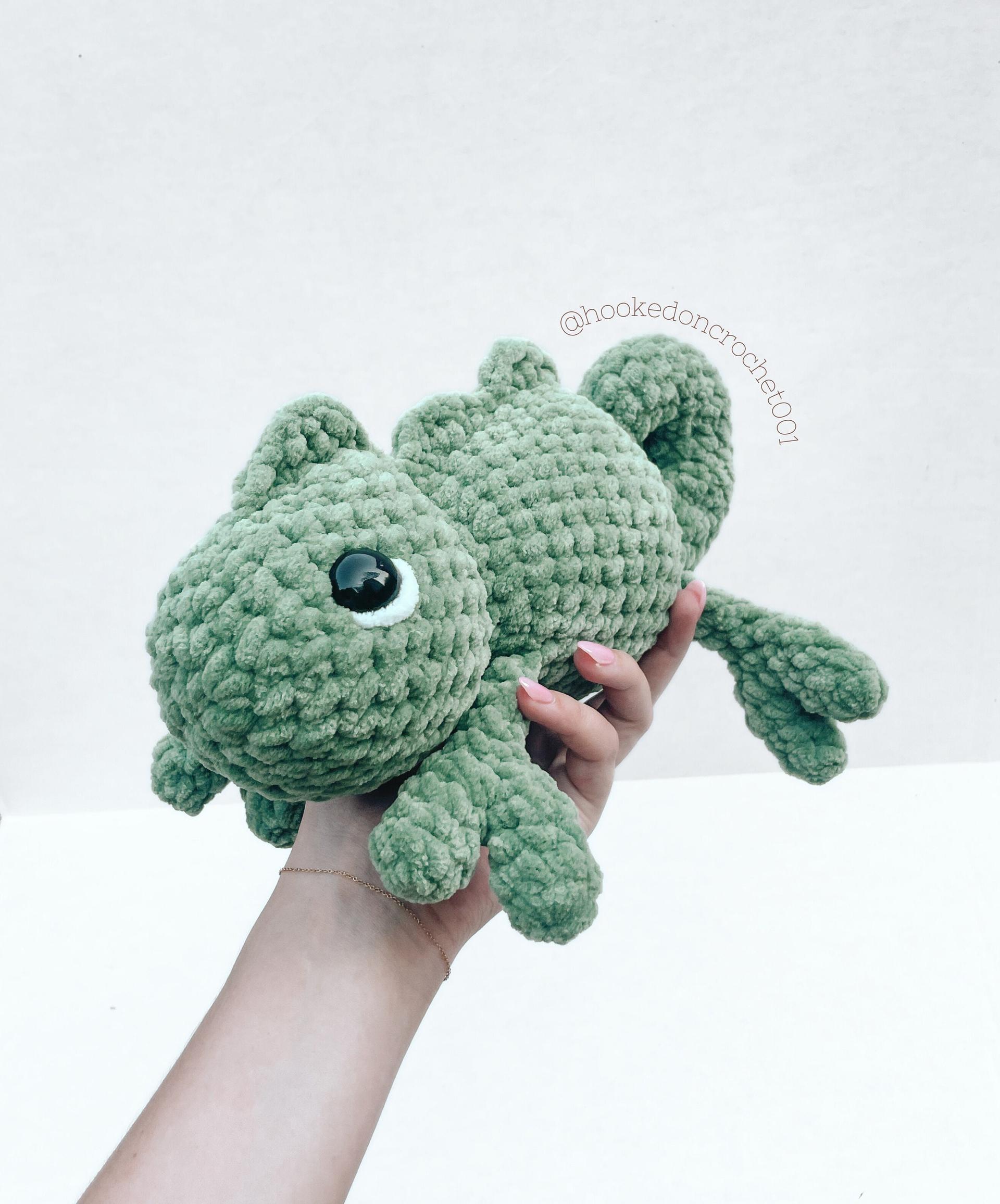NO SEW Chameleon Crochet Pattern Chameleon Amigurumi Pattern DIY Crochet Tutorial Lizard Crochet Animal Patterns Amigurumi Chameleon thumbnail 5