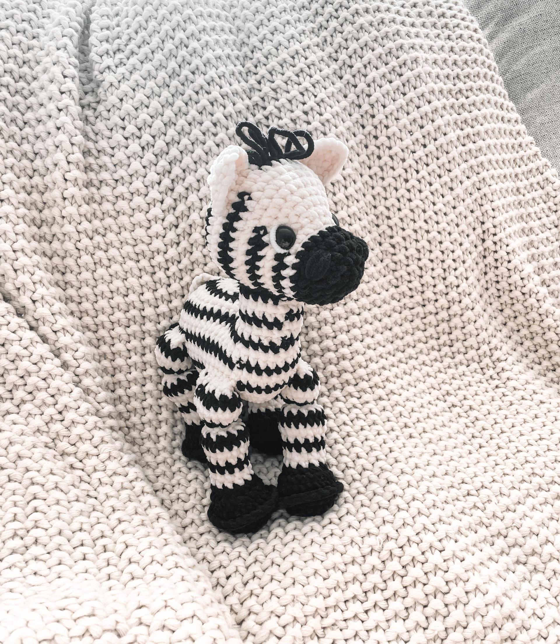 LOW SEW Zebra Crochet Pattern Zebra Amigurumi Pattern DIY Crochet Tutorial Zebra Crochet Animal Patterns Amigurumi Zoo Pattern thumbnail 5