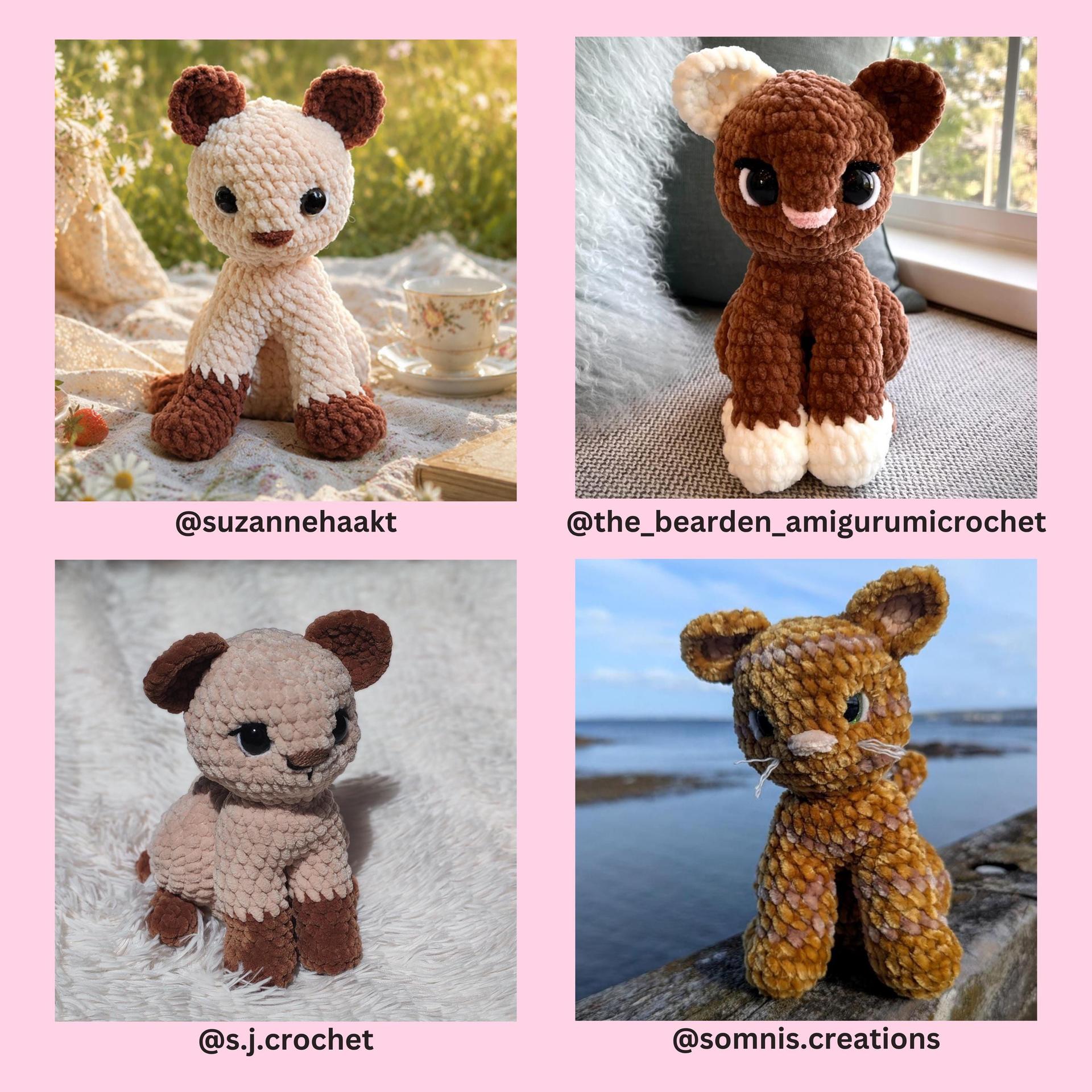 LOW SEW Cat Crochet Pattern Kitten Amigurumi Pattern DIY Crochet Tutorial Kitty Crochet Animal Patterns Amigurumi Cat Pattern Puppy thumbnail 8