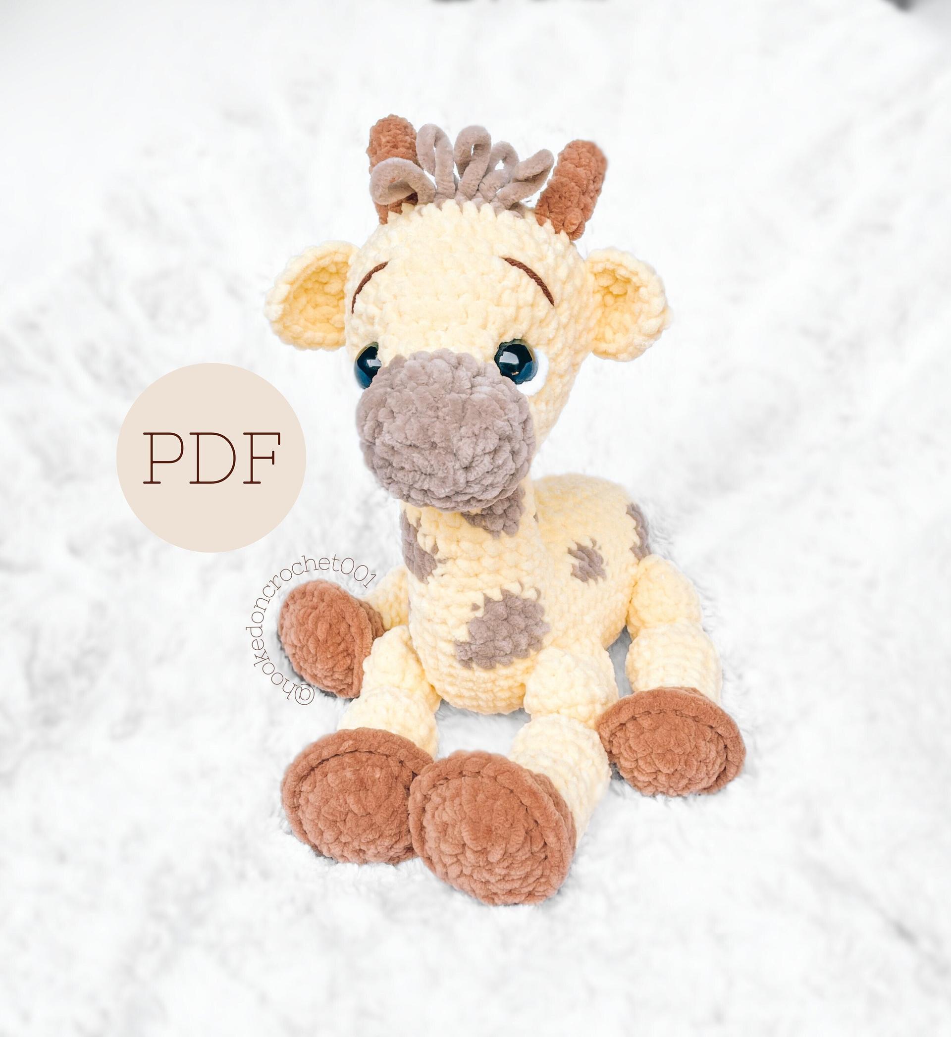 LOW SEW Giraffe Crochet Pattern Giraffe Amigurumi Pattern DIY Crochet Tutorial Giraffe Crochet Animal Patterns Amigurumi Zoo Pattern