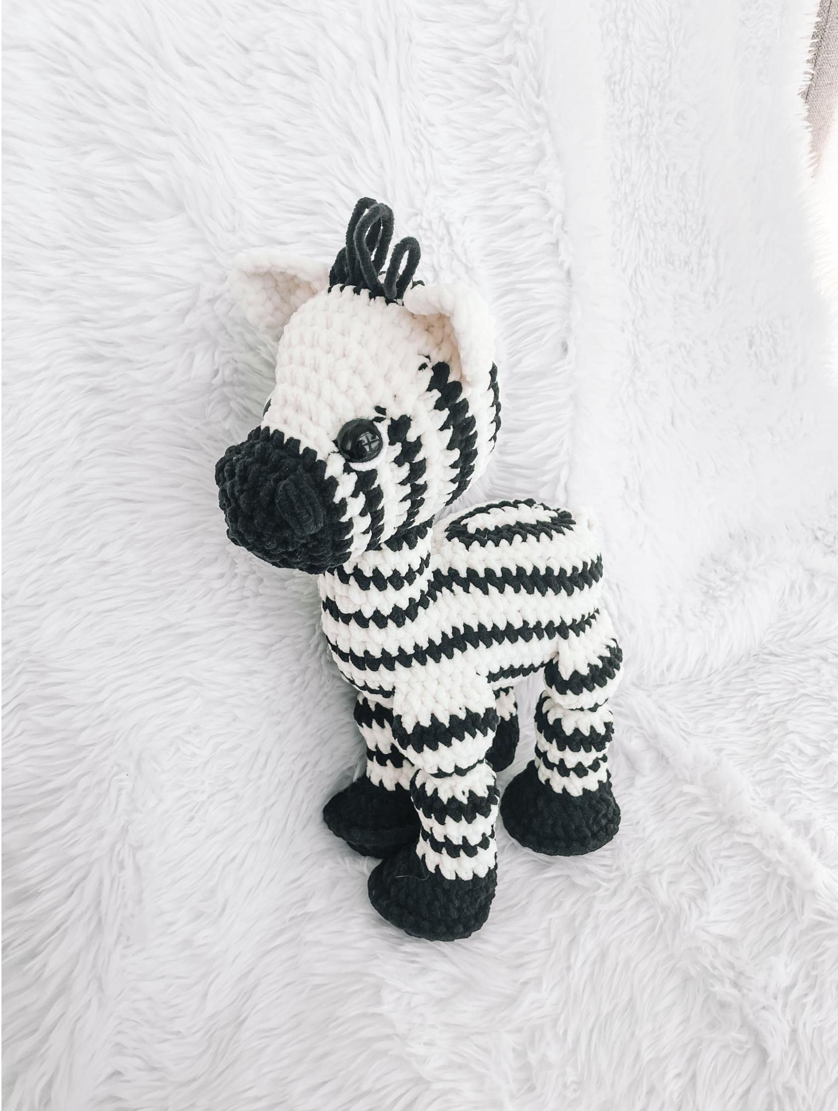 LOW SEW Zebra Crochet Pattern Zebra Amigurumi Pattern DIY Crochet Tutorial Zebra Crochet Animal Patterns Amigurumi Zoo Pattern thumbnail 3