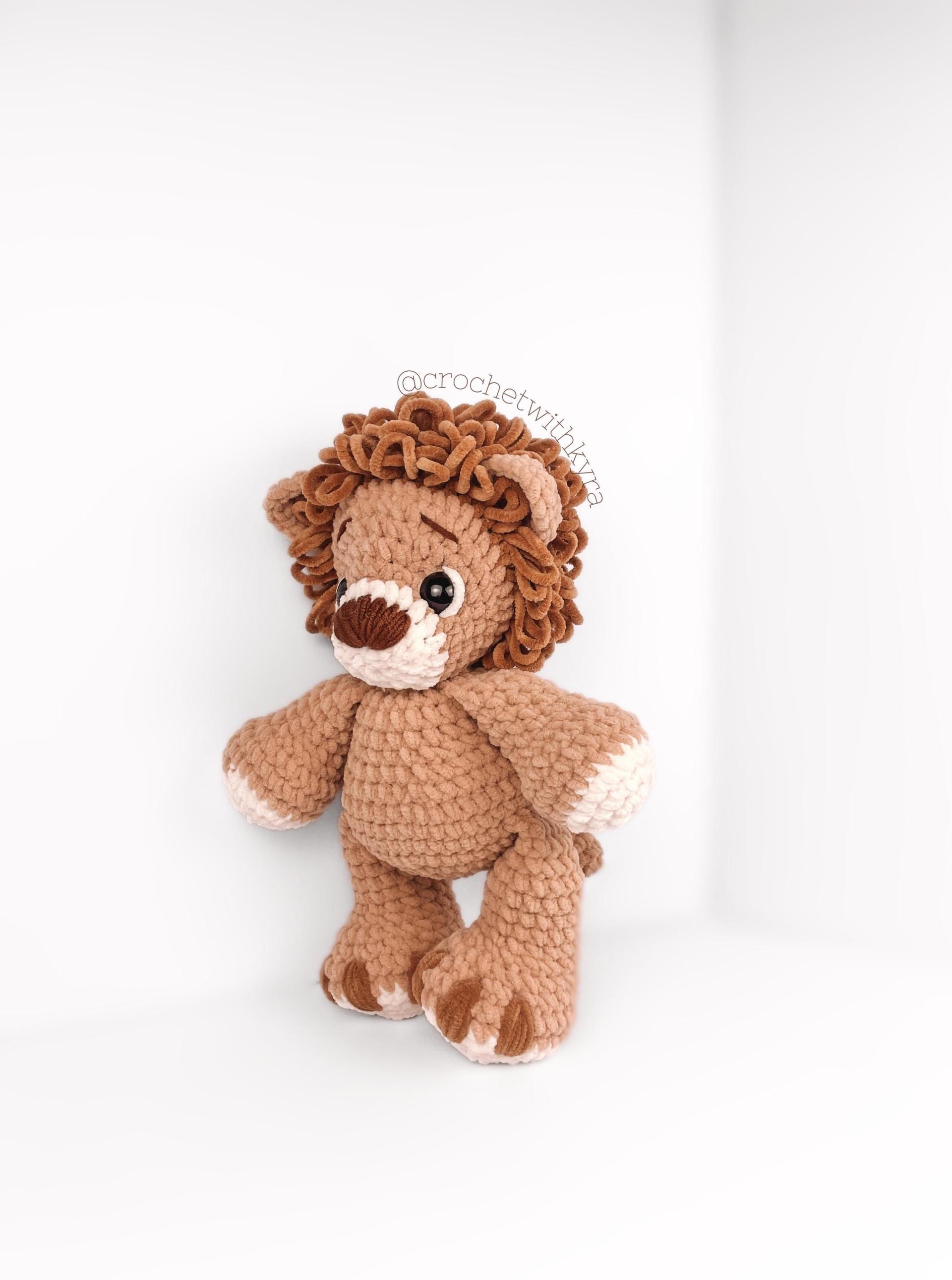 LOW SEW Lion Crochet Pattern Lion Amigurumi Pattern Safari Animal Crochet Handmade Toy tiger Crochet DIY Crochet Tutorial pdf Amigurumi thumbnail 6