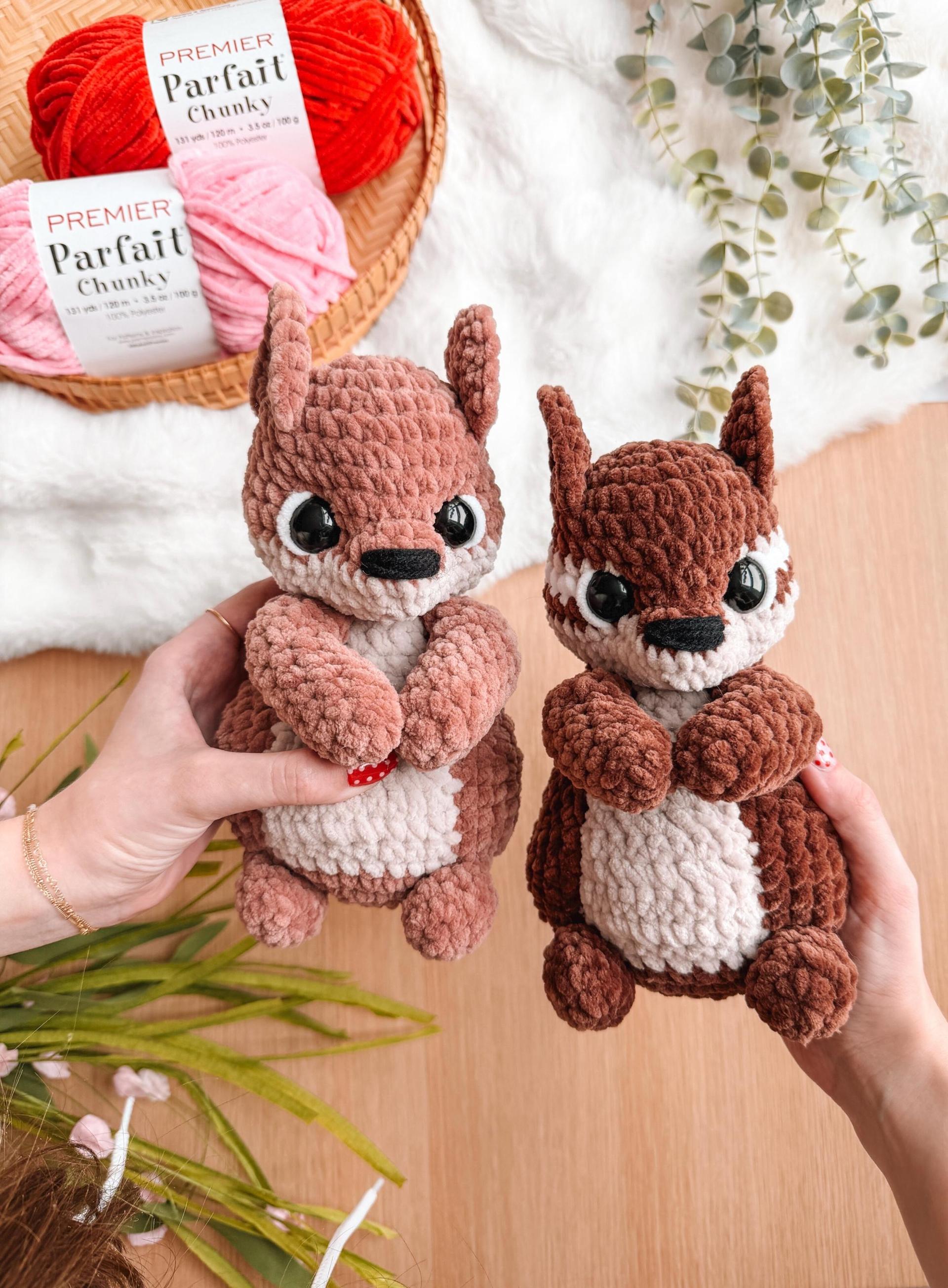 LOW SEW Squirrel Crochet Amigurumi Pattern, diy Chipmunk (PDF Pattern Only) thumbnail 2