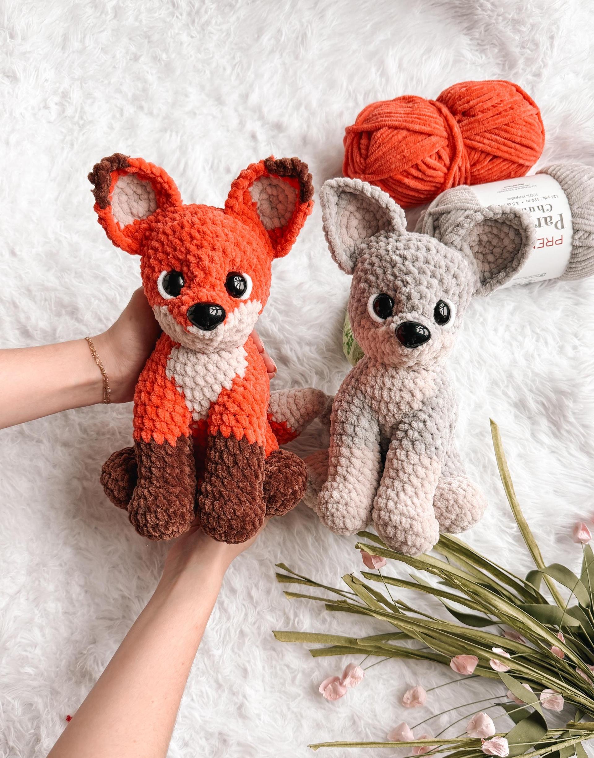 LOW SEW Fox Crochet Pattern Wolf Amigurumi Pattern Woodland Animal Crochet Handmade Toy Fox Crochet DIY Crochet Tutorial pdf Amigurumi thumbnail 7