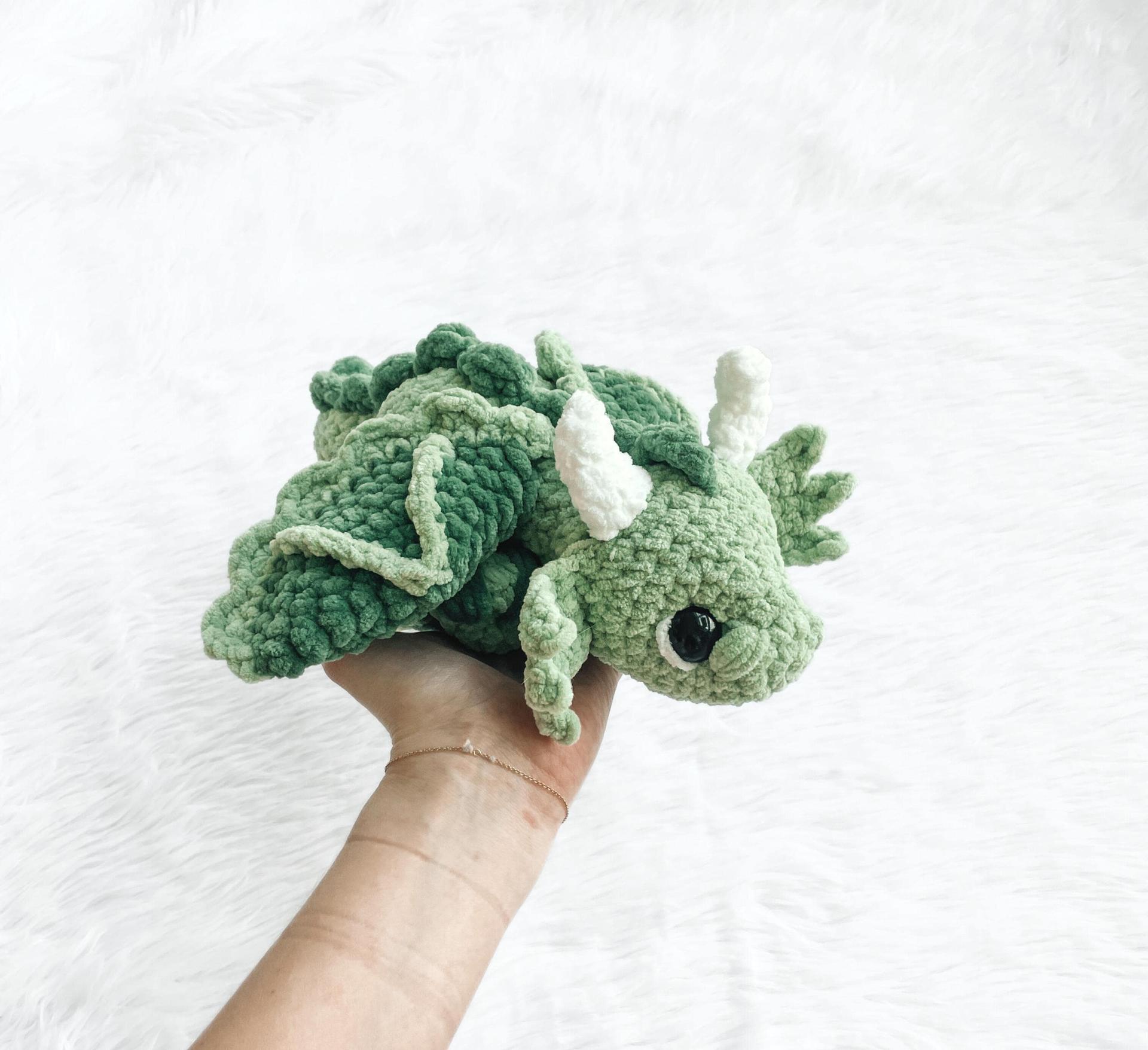 NO SEW Dragon Crochet Pattern Dragon Amigurumi Pattern DIY Crochet Tutorial Dino Crochet Animal Patterns Amigurumi dino Plush Cute Toy Dino thumbnail 7