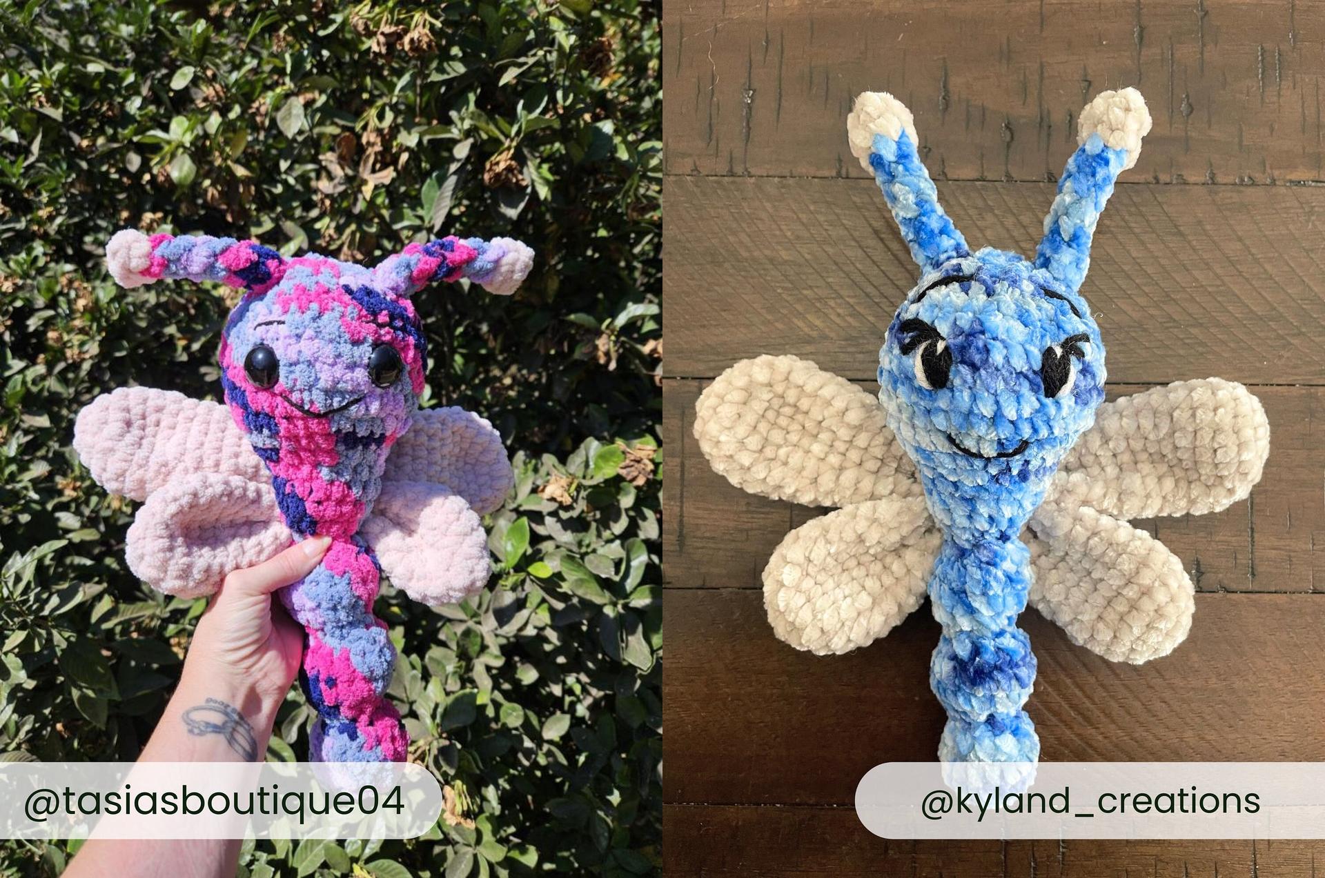 Low Sew Dragonfly Crochet Pattern Insect Amigurumi Pattern DIY Crochet Tutorial Bug Crochet Animal Patterns Amigurumi Dragonfly Bug thumbnail 6