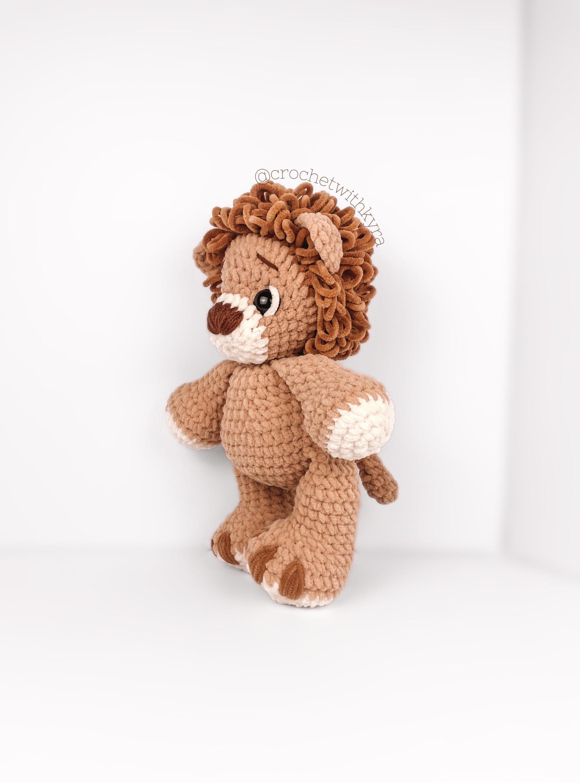 LOW SEW Lion Crochet Pattern Lion Amigurumi Pattern Safari Animal Crochet Handmade Toy tiger Crochet DIY Crochet Tutorial pdf Amigurumi thumbnail 2