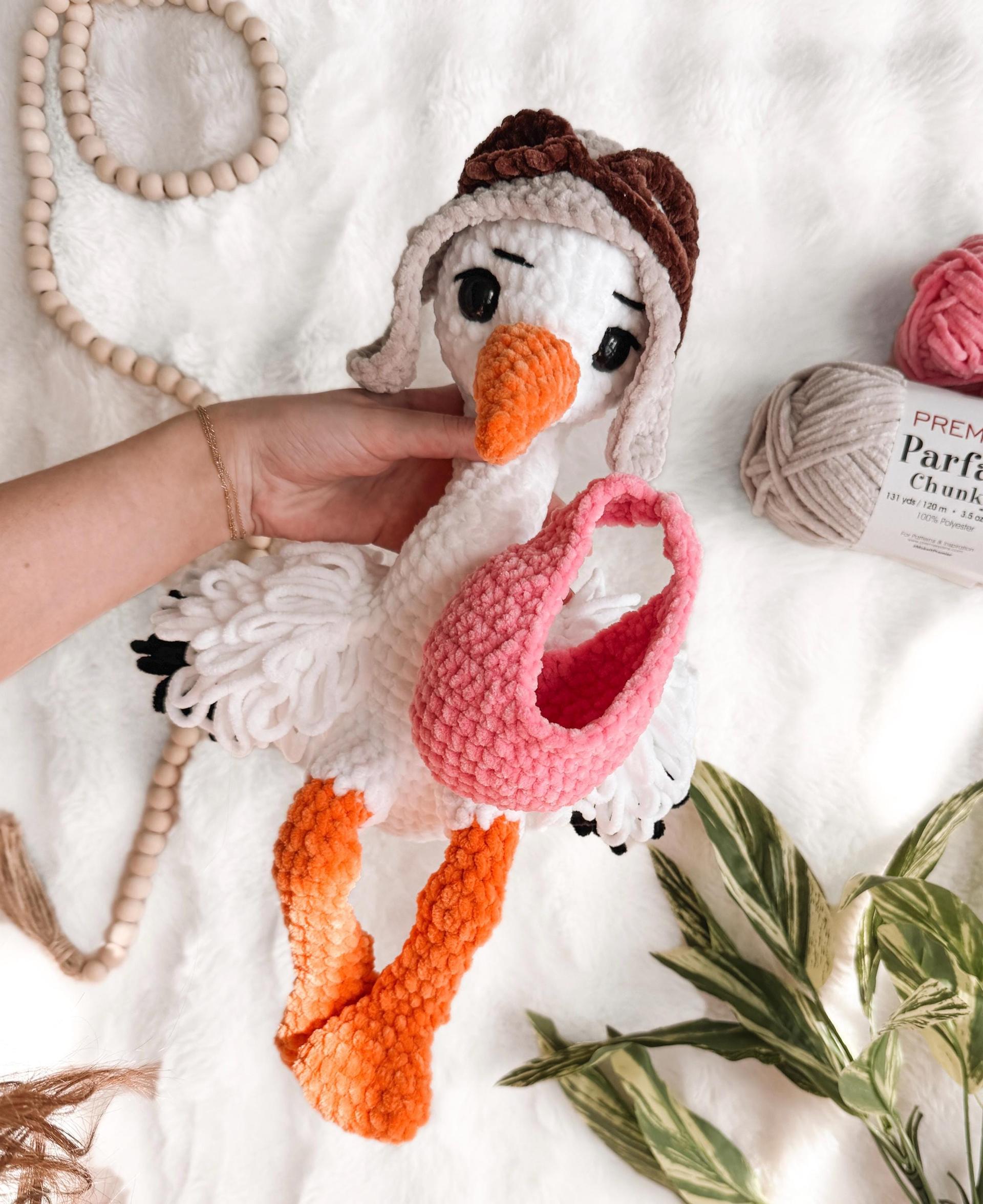 NO SEW Stork Crochet Pattern, Amigurumi Stork (PDF Tutorial) thumbnail 2