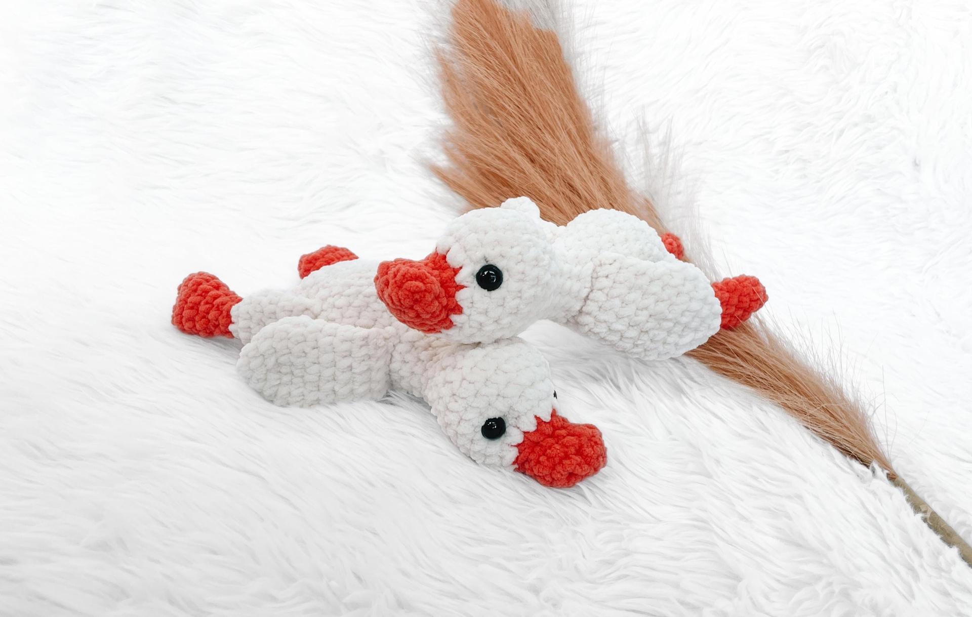 NO SEW Goose Crochet Pattern Goose Amigurumi Pattern DIY Crochet Tutorial Duck Crochet Animal Patterns Amigurumi Mallard Duck Plushie Cute thumbnail 2