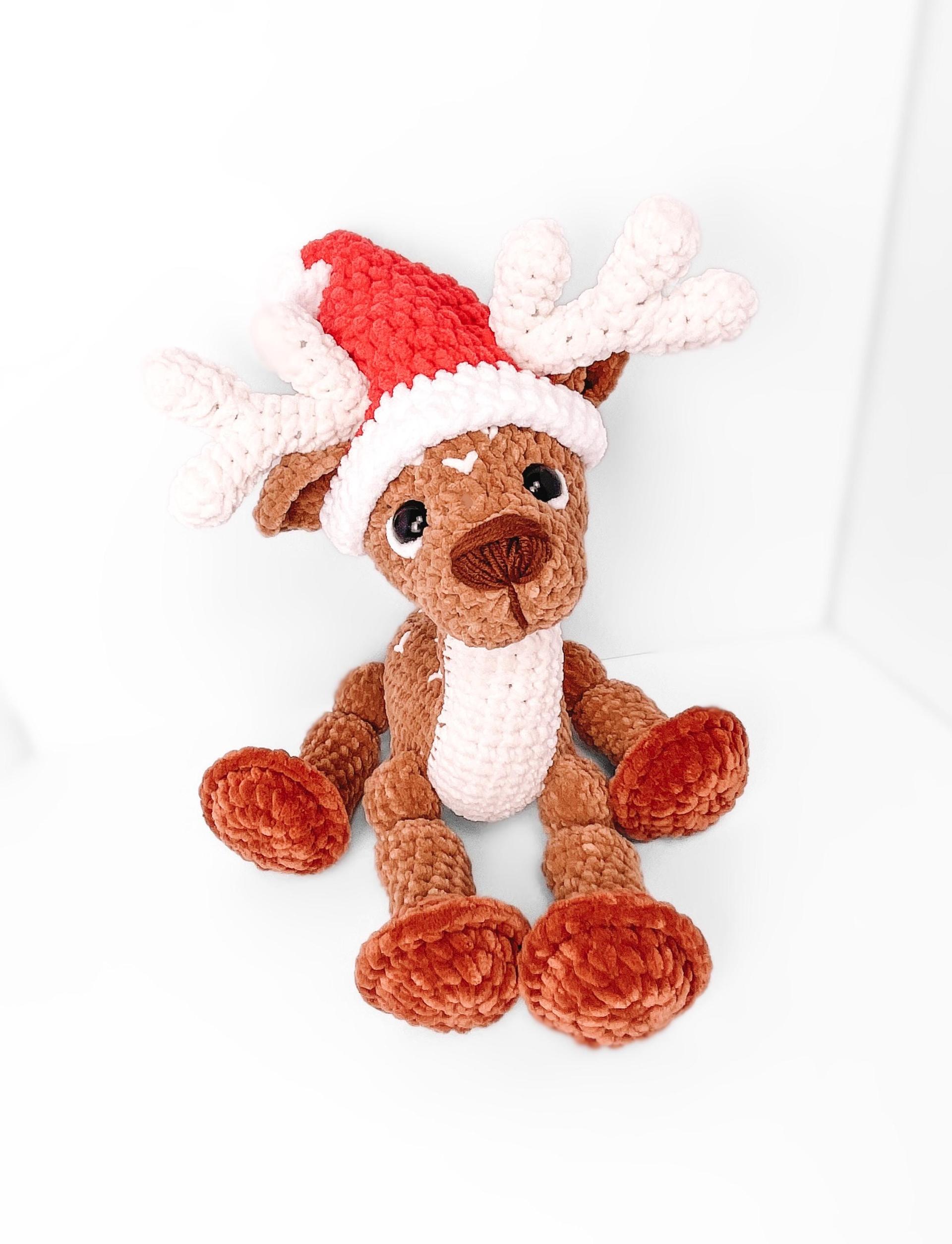 LOW SEW Deer Crochet Pattern Reindeer Amigurumi Pattern DIY Crochet Tutorial Deer Crochet Animal Patterns Amigurumi Reindeer Pattern Deer thumbnail 2