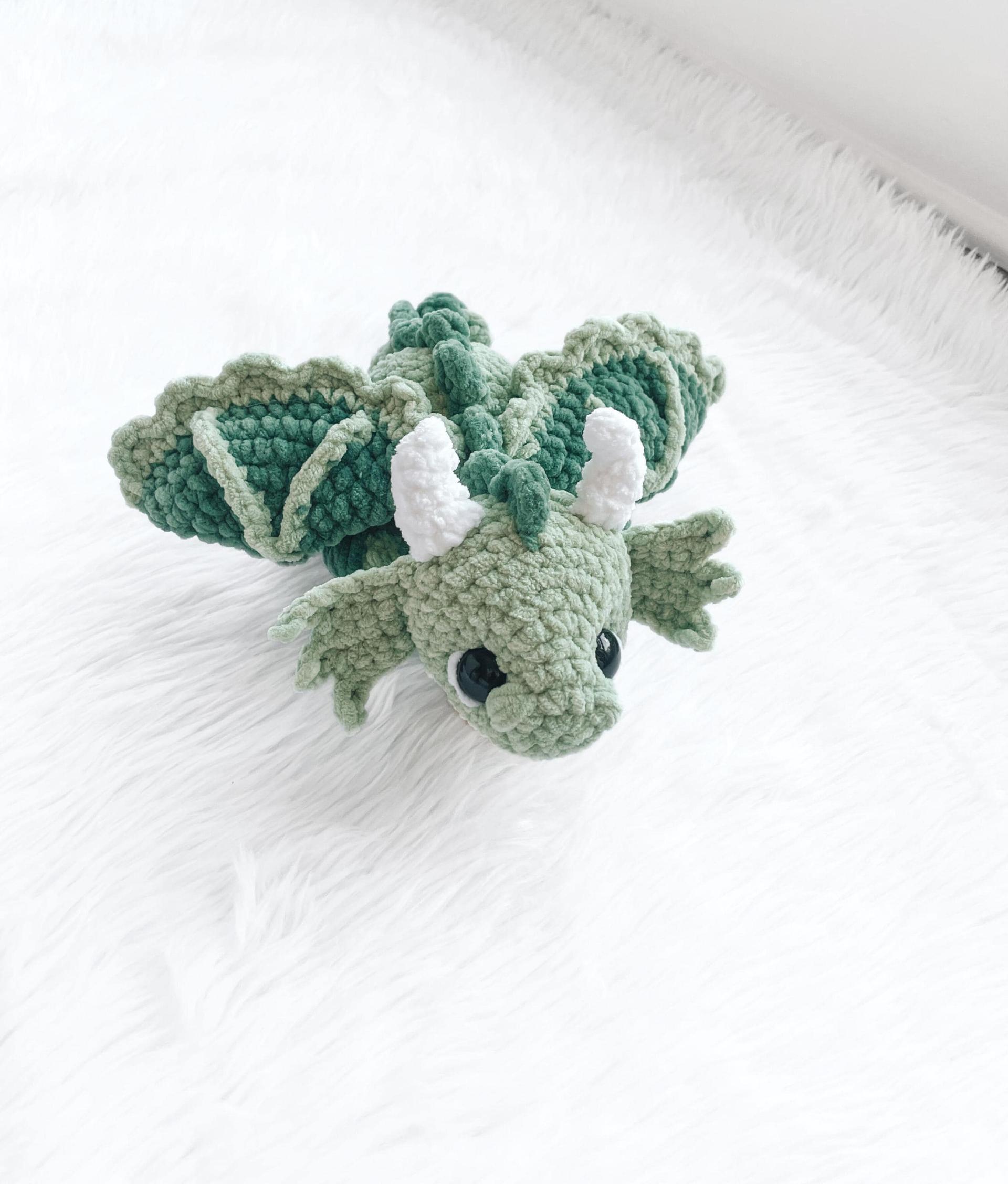 NO SEW Dragon Crochet Pattern Dragon Amigurumi Pattern DIY Crochet Tutorial Dino Crochet Animal Patterns Amigurumi dino Plush Cute Toy Dino thumbnail 2