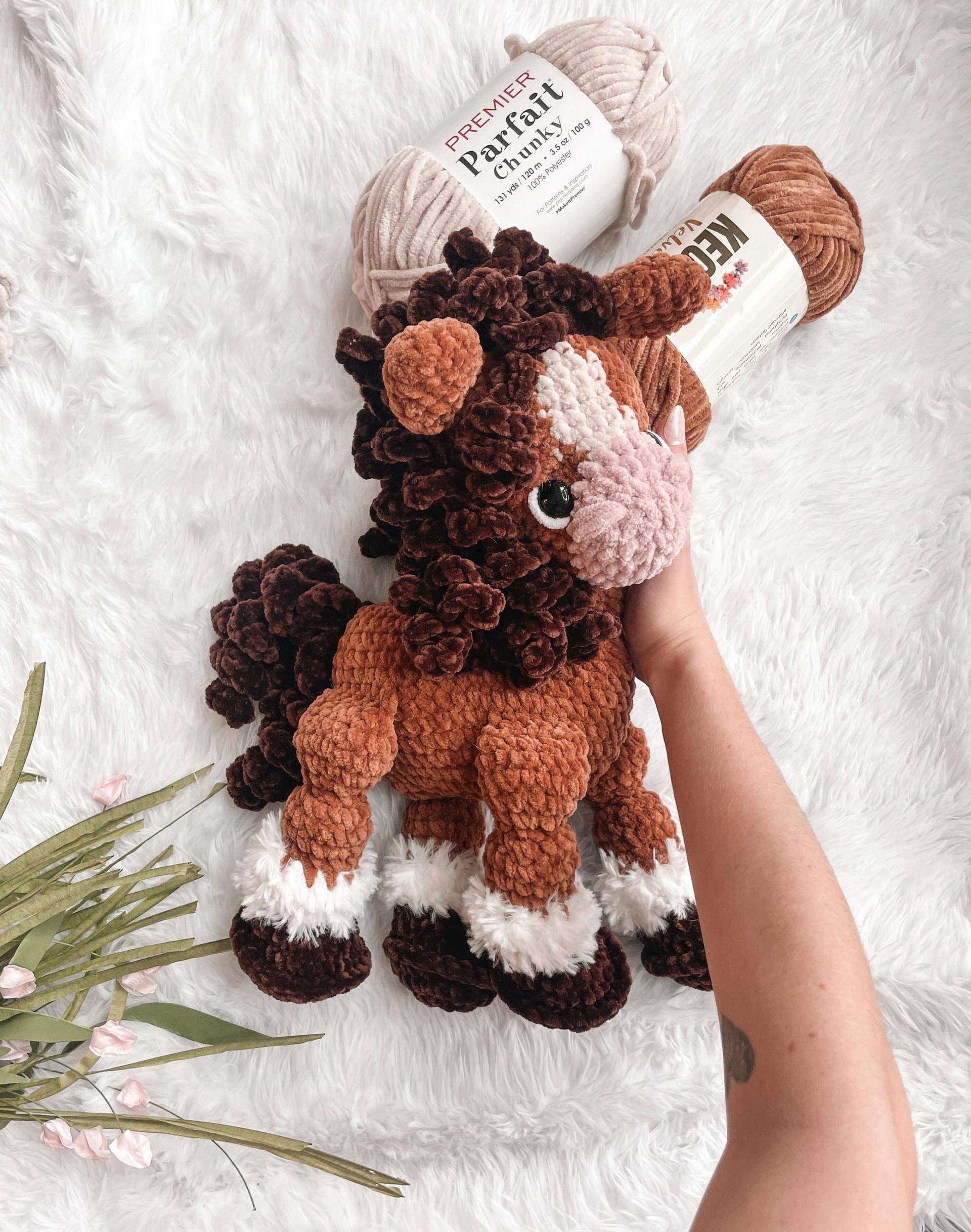 LOW SEW horse Crochet Pattern horse Amigurumi Pattern DIY Crochet Tutorial horse Crochet Animal Patterns Amigurumi Farm Animal Pattern thumbnail 2