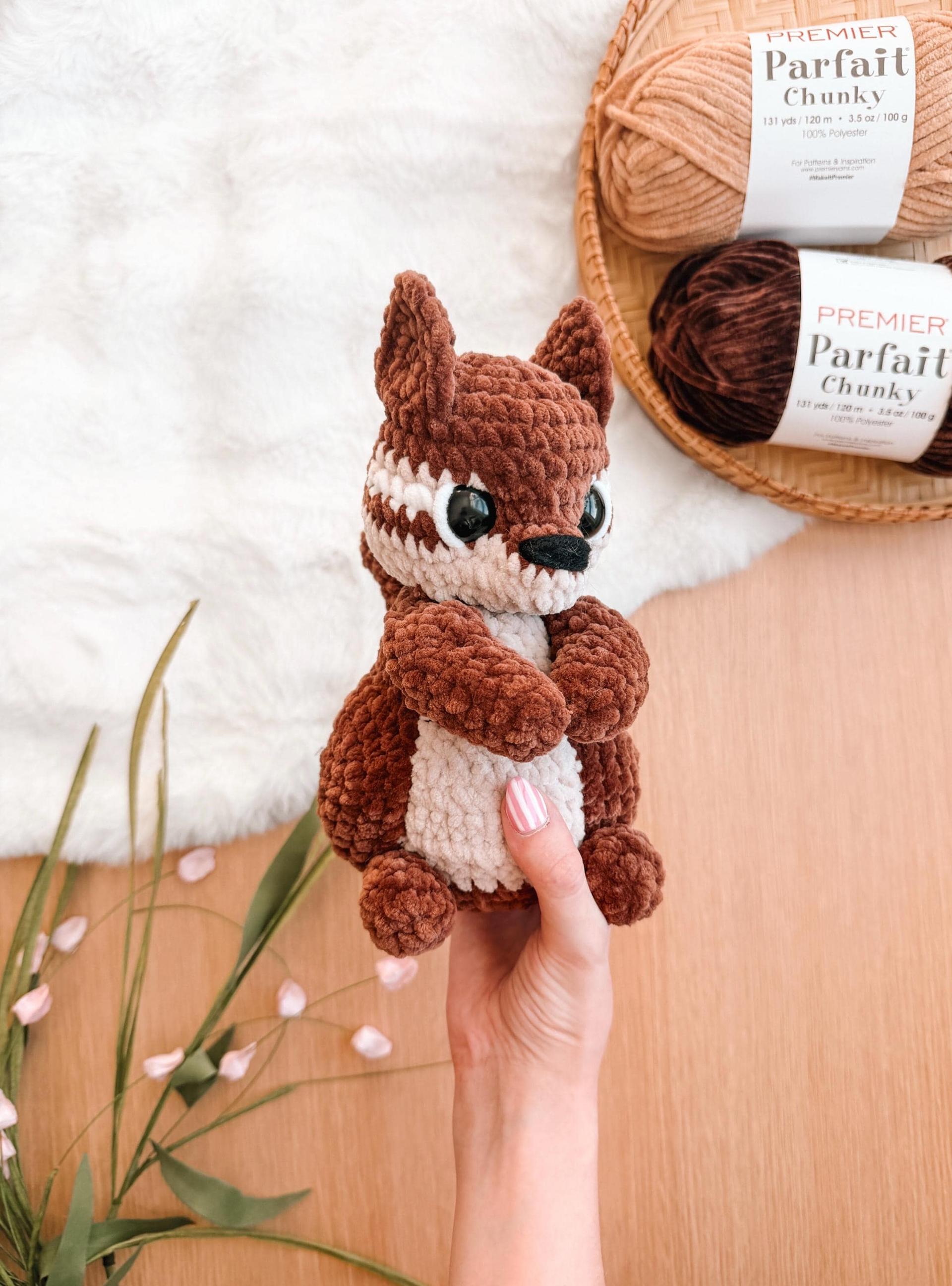 LOW SEW Squirrel Crochet Amigurumi Pattern, diy Chipmunk (PDF Pattern Only) thumbnail 6