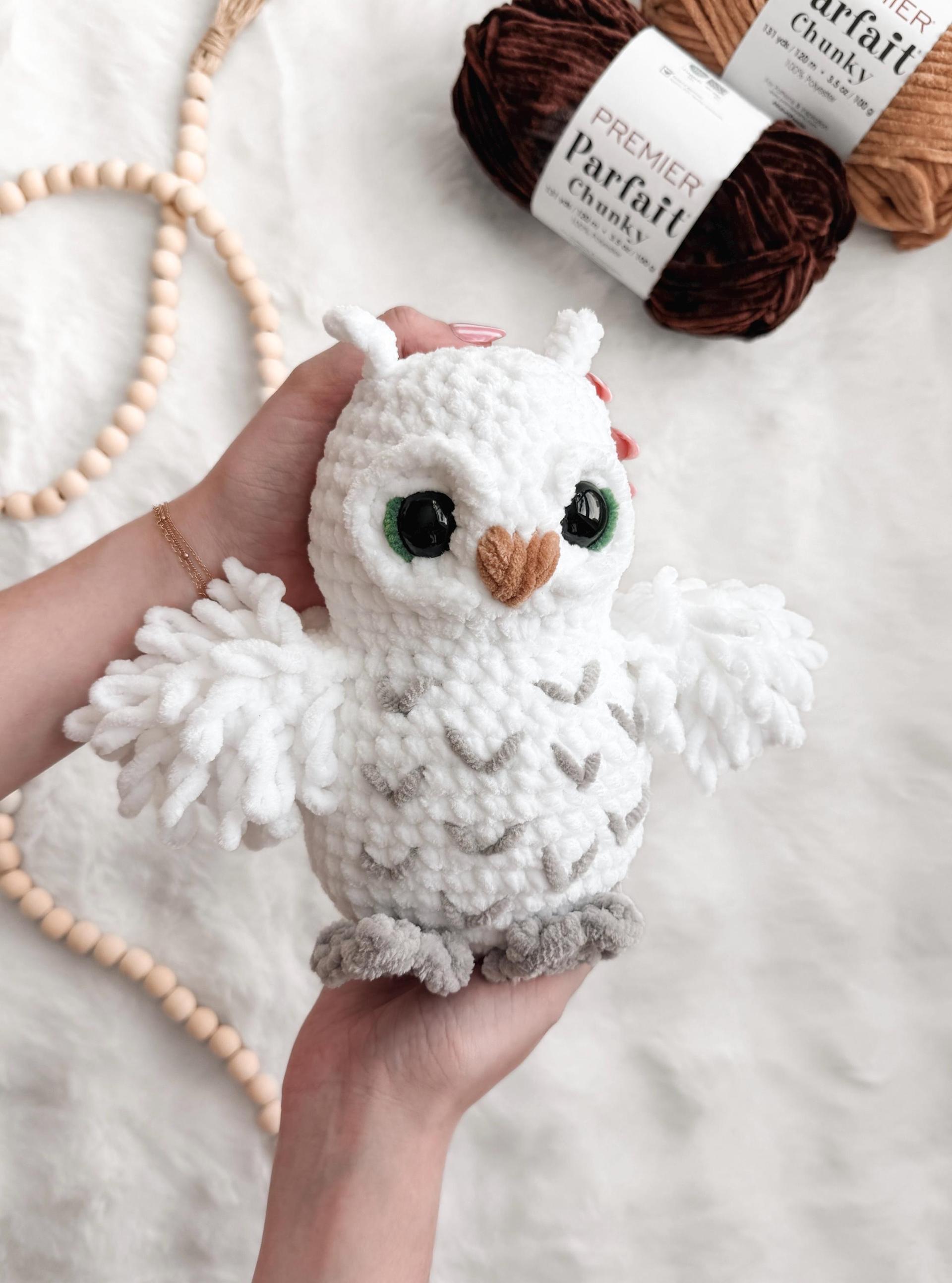 NO SEW Owl Crochet Pattern Snow Owl Amigurumi Pattern DIY Crochet Tutorial Owl Crochet Animal Patterns Amigurumi Pattern thumbnail 6