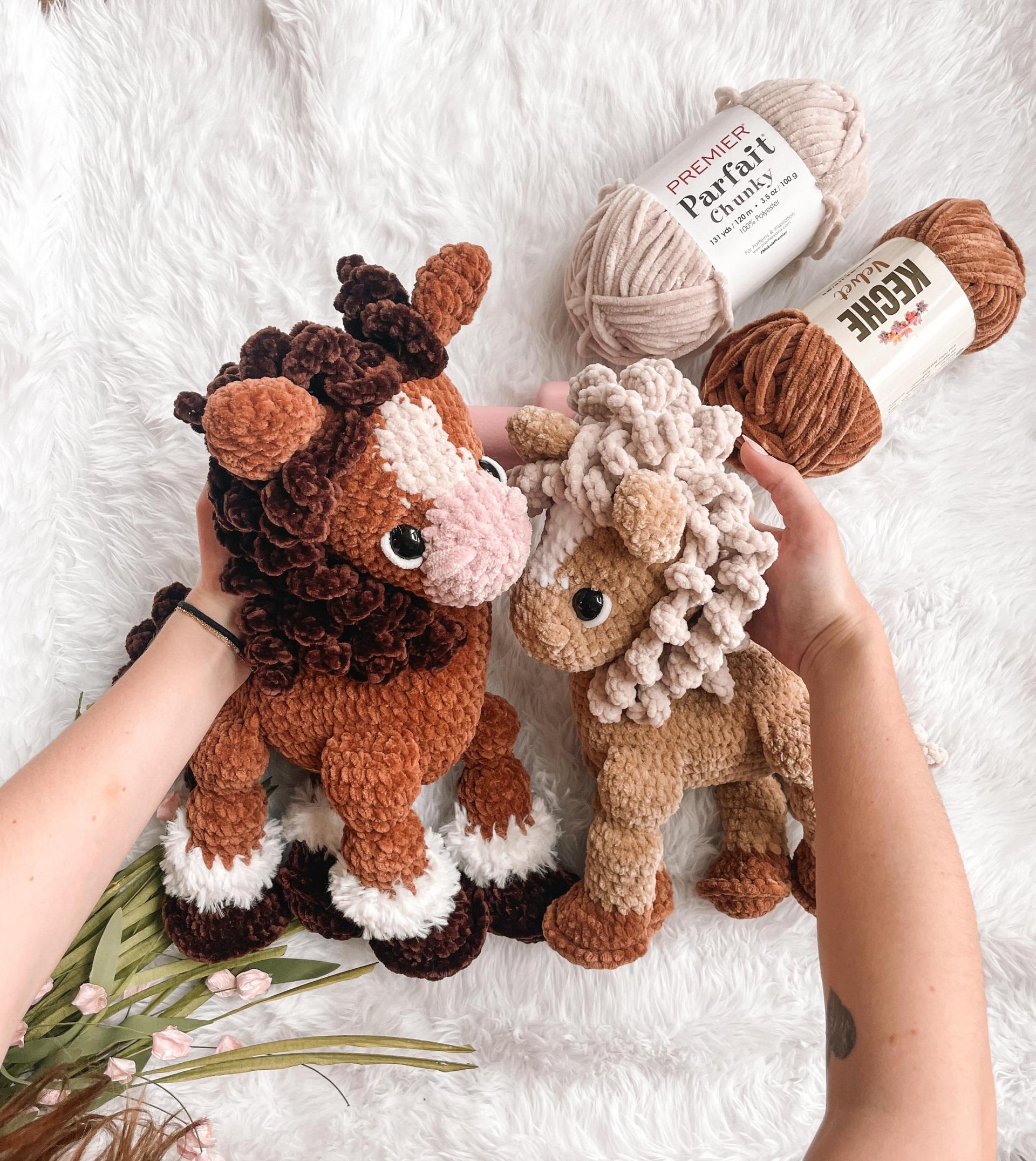 LOW SEW horse Crochet Pattern horse Amigurumi Pattern DIY Crochet Tutorial horse Crochet Animal Patterns Amigurumi Farm Animal Pattern thumbnail 6