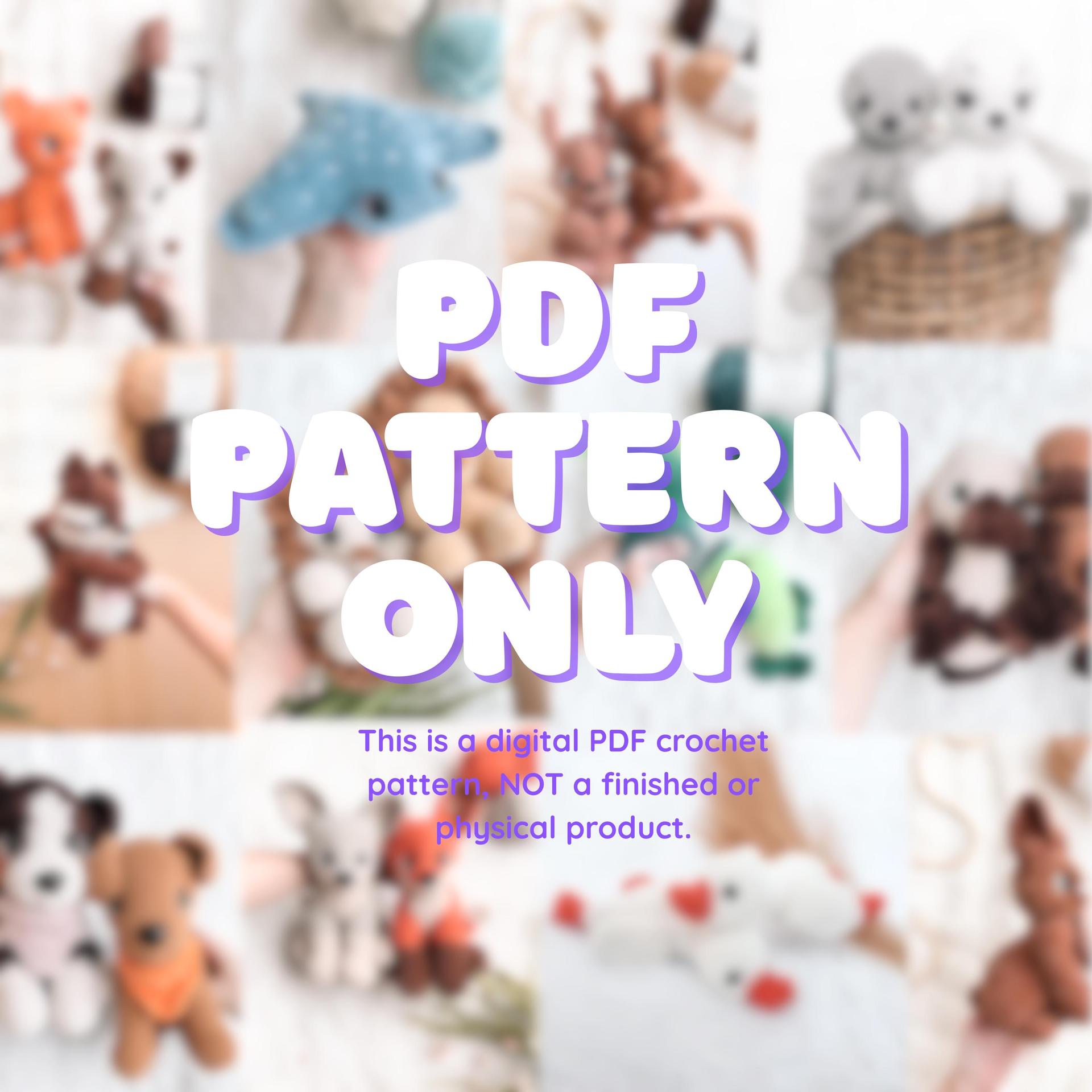 LOW SEW Squirrel Crochet Amigurumi Pattern, diy Chipmunk (PDF Pattern Only) thumbnail 4