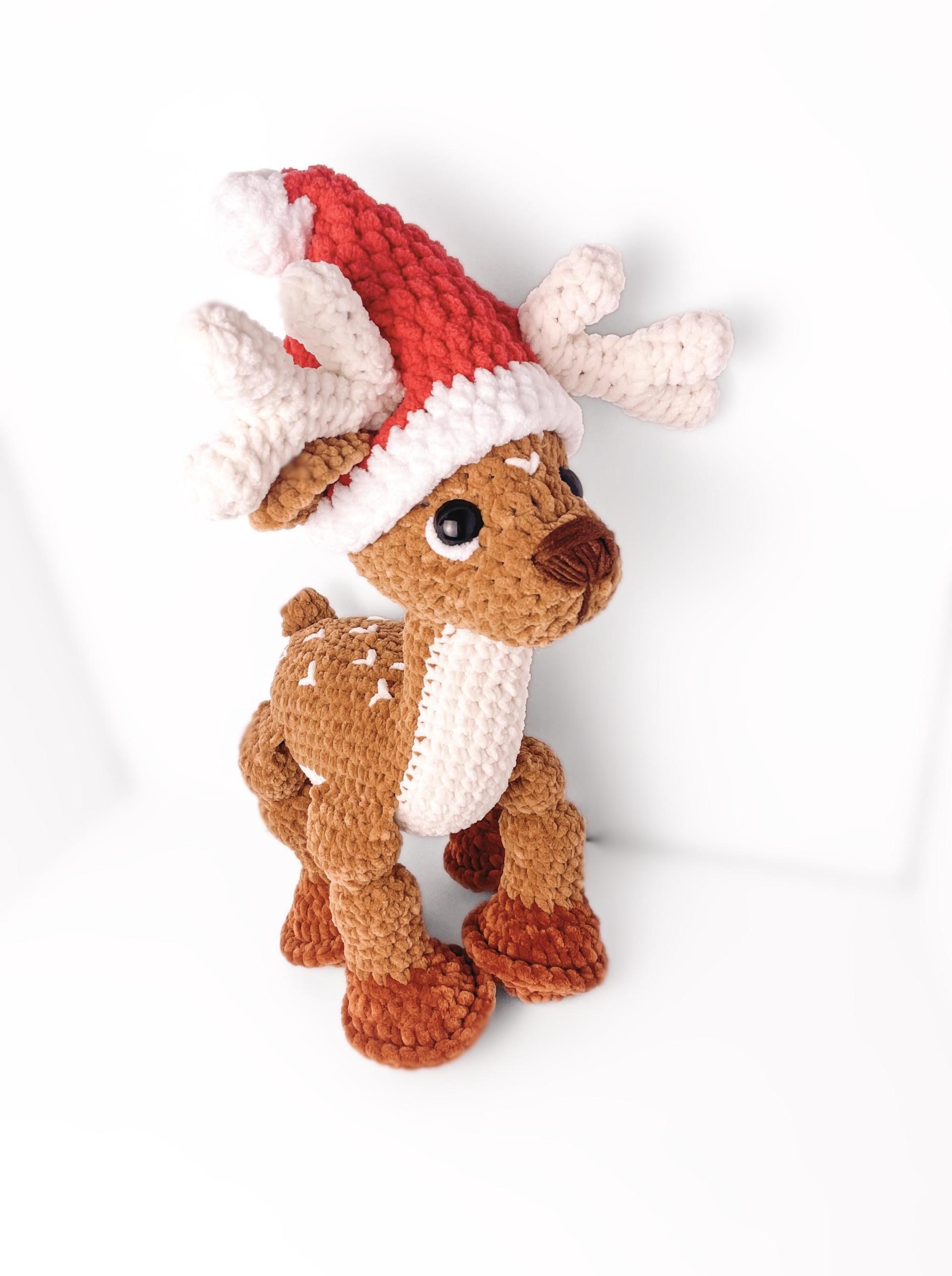 LOW SEW Deer Crochet Pattern Reindeer Amigurumi Pattern DIY Crochet Tutorial Deer Crochet Animal Patterns Amigurumi Reindeer Pattern Deer thumbnail 6