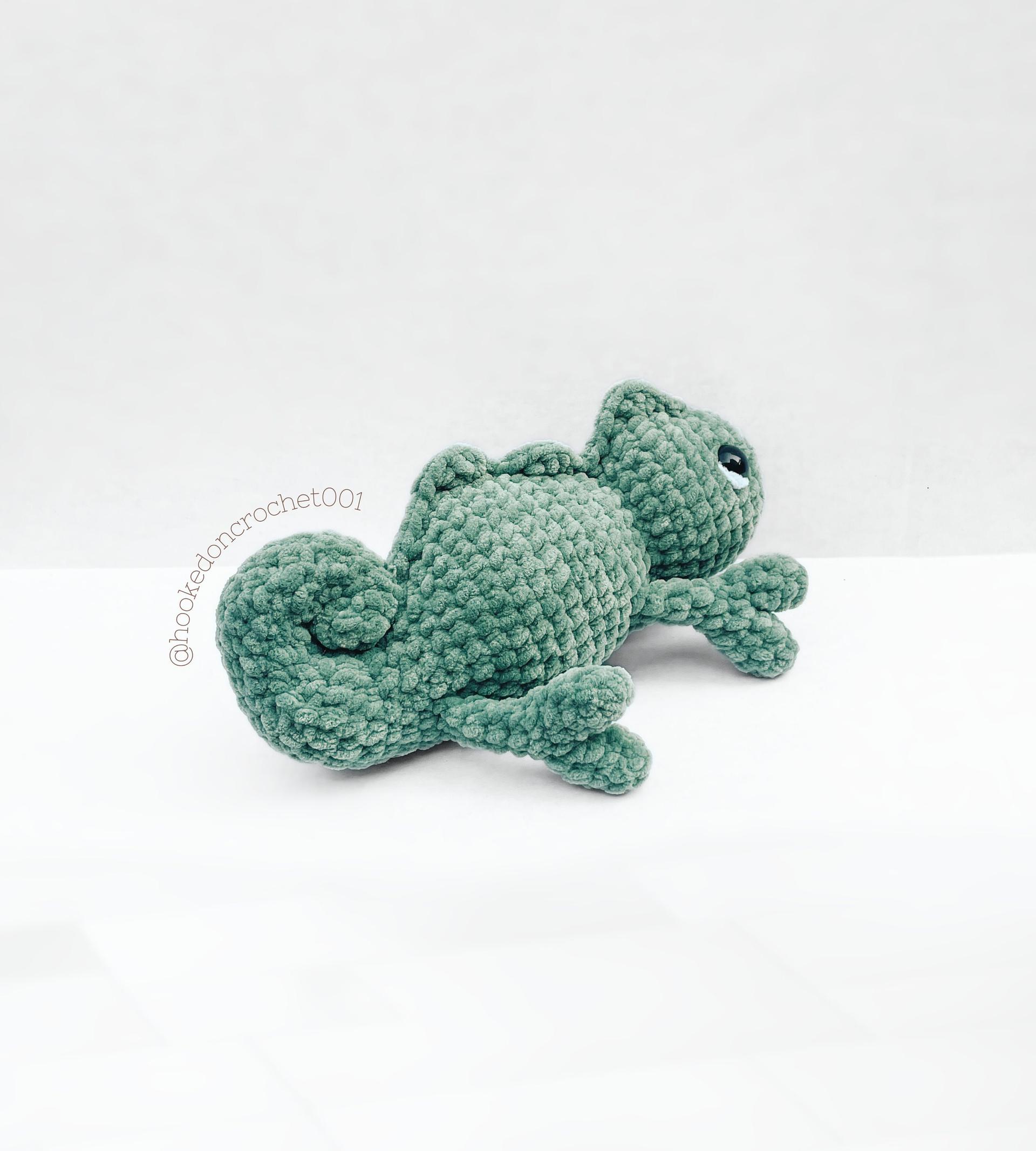 NO SEW Chameleon Crochet Pattern Chameleon Amigurumi Pattern DIY Crochet Tutorial Lizard Crochet Animal Patterns Amigurumi Chameleon thumbnail 6