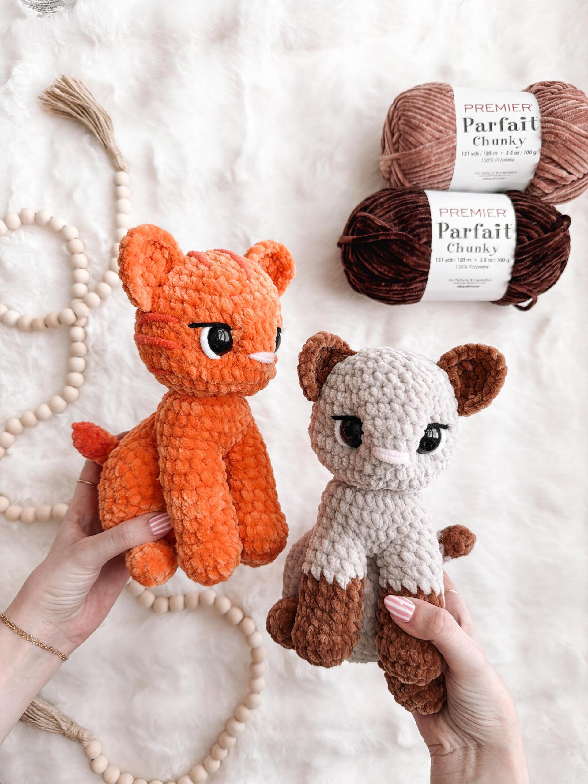 LOW SEW Cat Crochet Pattern Kitten Amigurumi Pattern DIY Crochet Tutorial Kitty Crochet Animal Patterns Amigurumi Cat Pattern Puppy