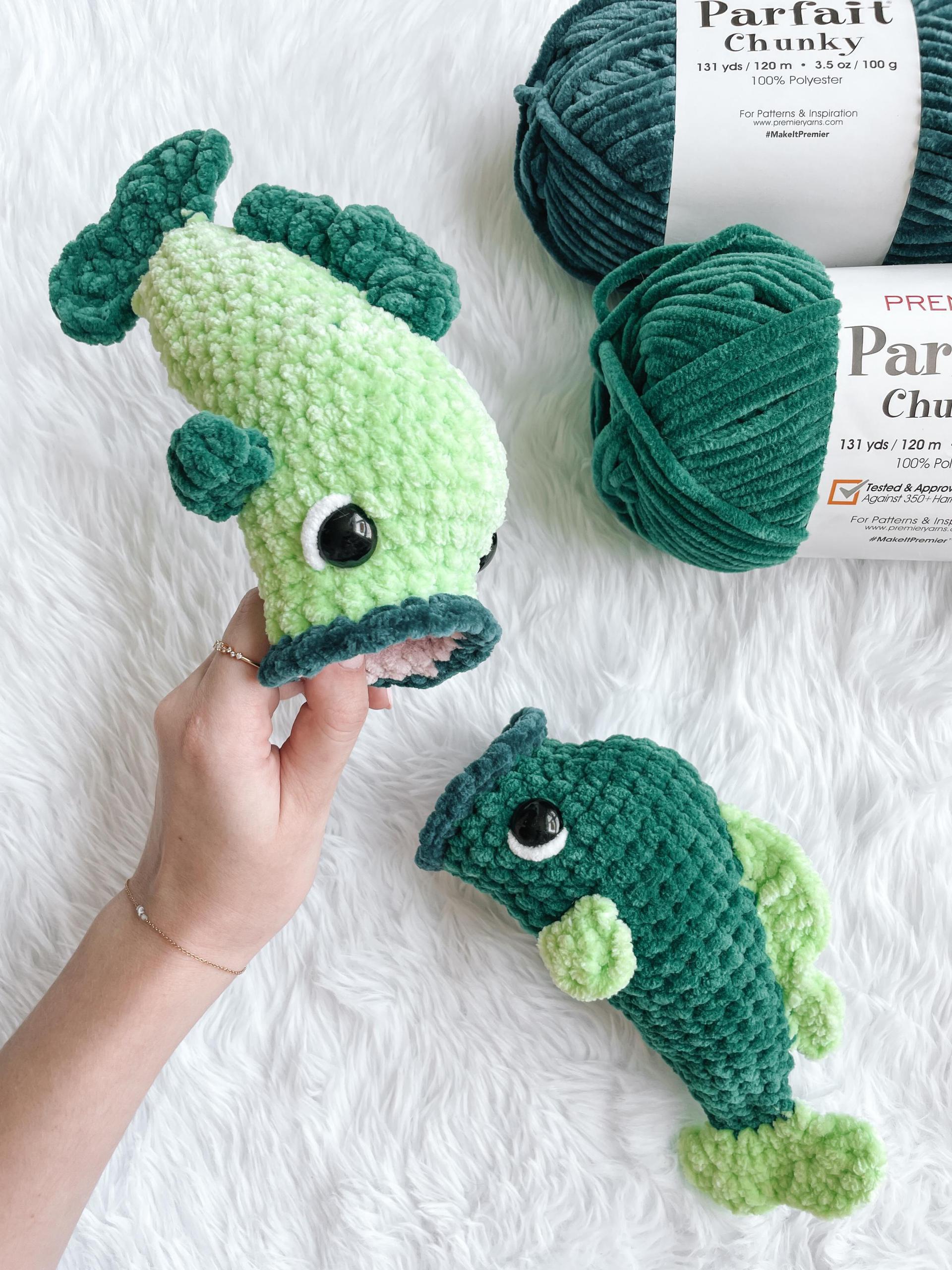 NO SEW Bass Fish Crochet Pattern Bass Amigurumi Pattern DIY Crochet Tutorial Fish Crochet Animal Patterns Amigurumi Pattern Bass Fish thumbnail 2