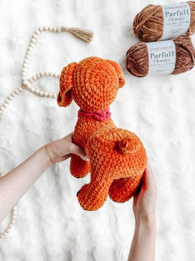 LOW SEW Standing Puppy Crochet Pattern, Labrador and Cavalier Amigurumi Tutorial (PDF Pattern) thumbnail 5