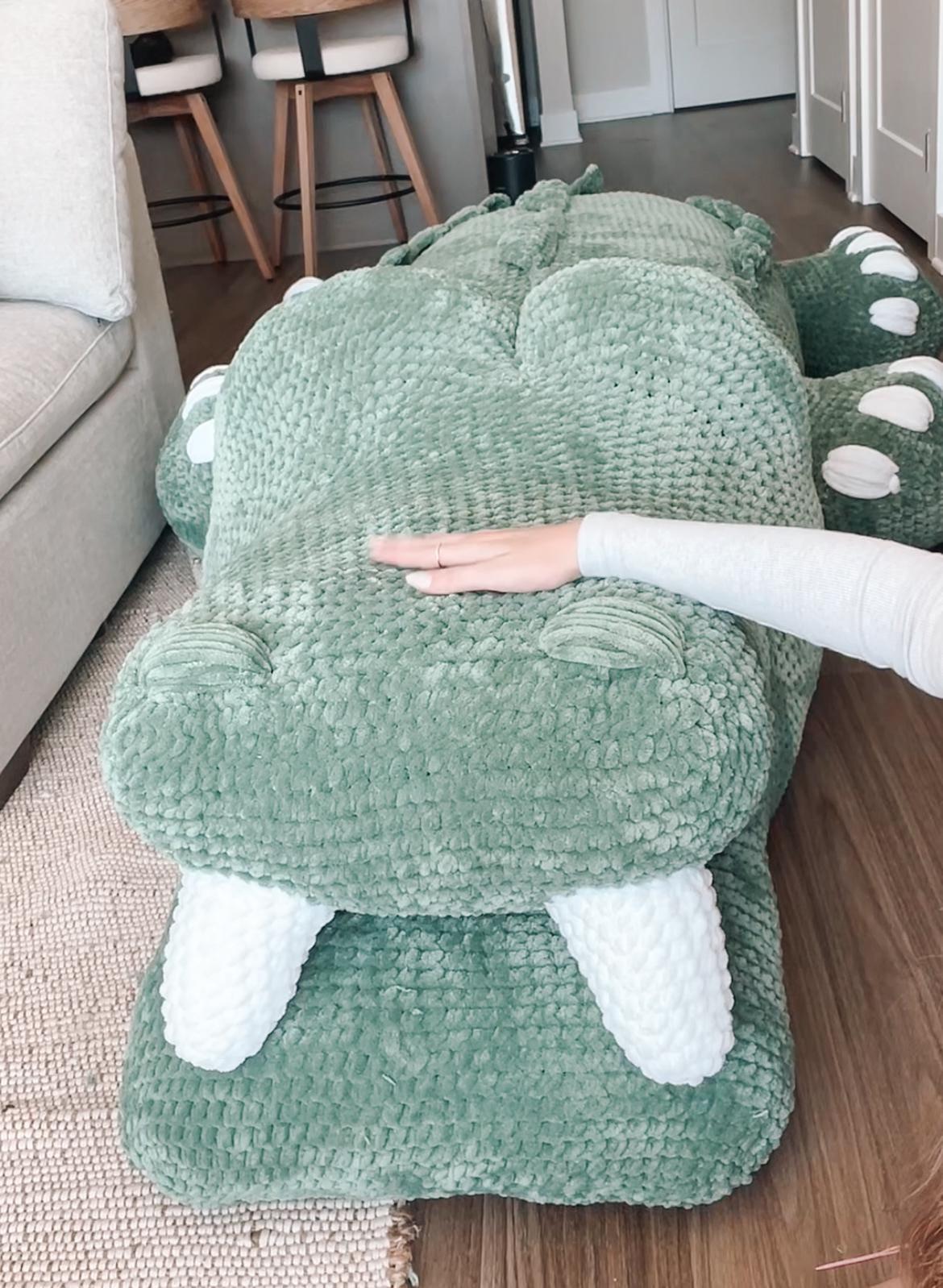 LOW SEW Massive Crocodile Crochet Pattern Alligator Amigurumi Pattern DIY Crochet Tutorial Croc Crochet Animal Patterns Amigurumi Pattern thumbnail 5