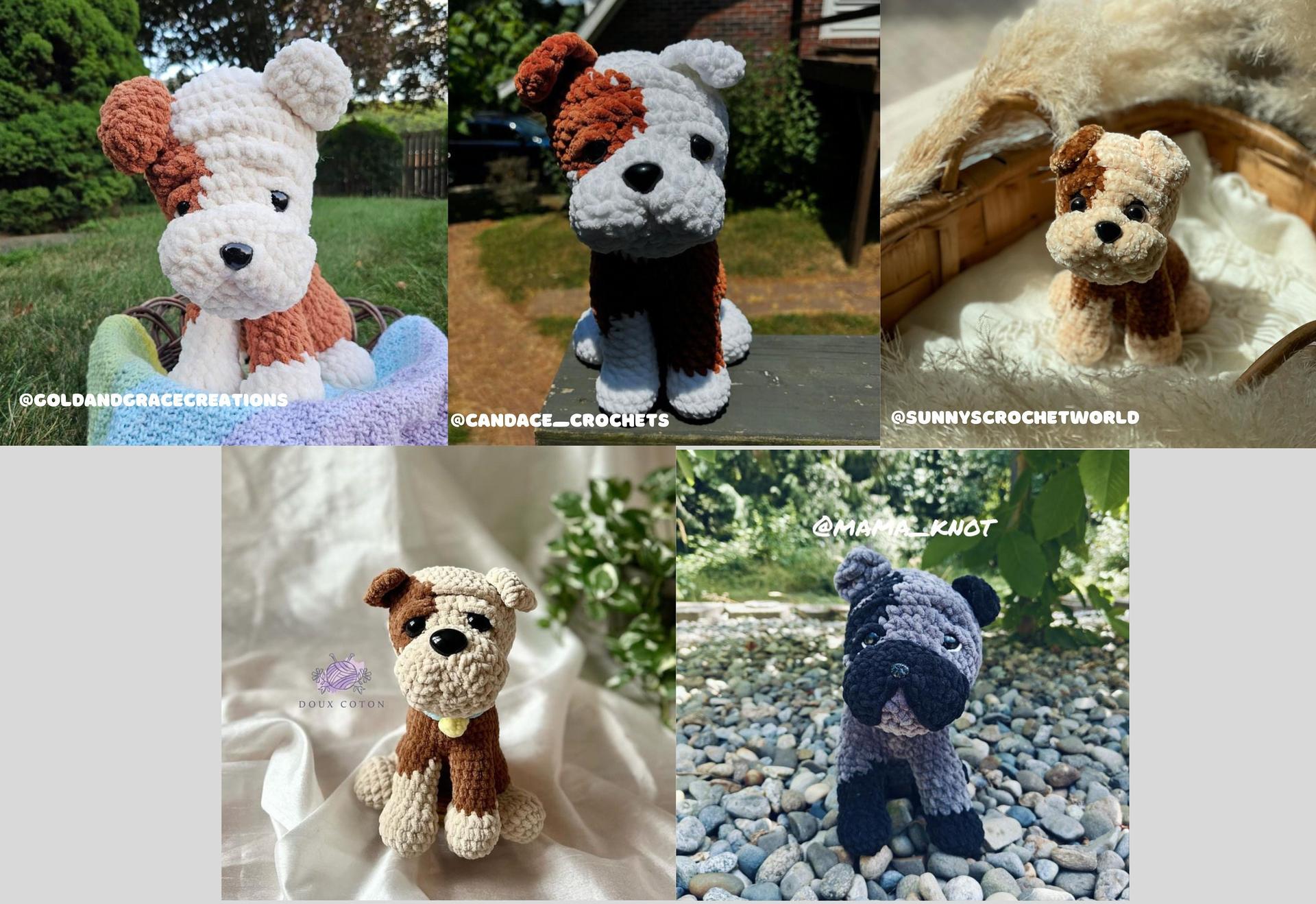LOW SEW Bulldog Crochet Pattern Boxer Amigurumi Pattern Crochet Tutorial Puppy Crochet Animal Patterns Amigurumi Dog Pattern Puppy Crochet thumbnail 10