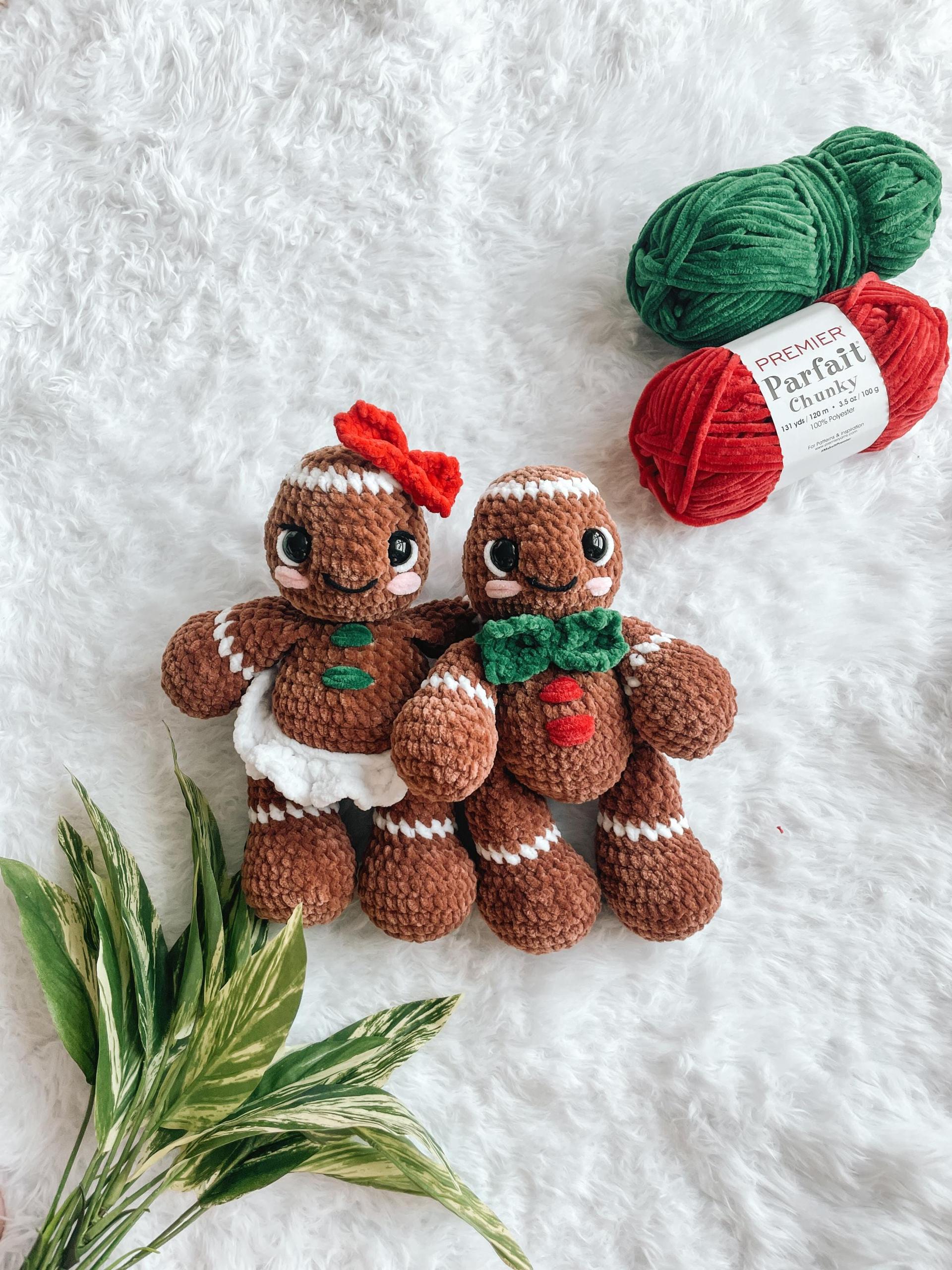 NO SEW Christmas Gingerbread Man Crochet Pattern Amigurumi Gingerbread Lady Crochet Pattern thumbnail 5