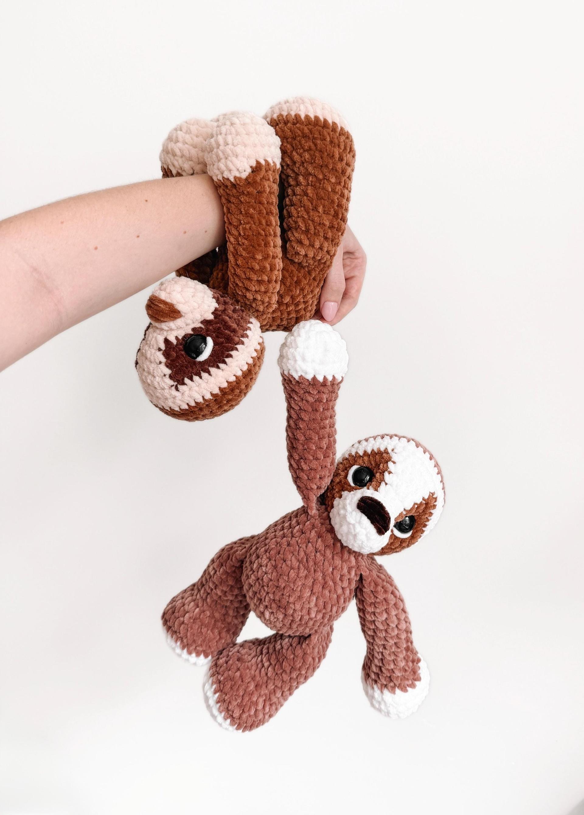 LOW SEW Sloth Crochet Pattern, diy Amigurumi Toy (PDF Pattern) thumbnail 2