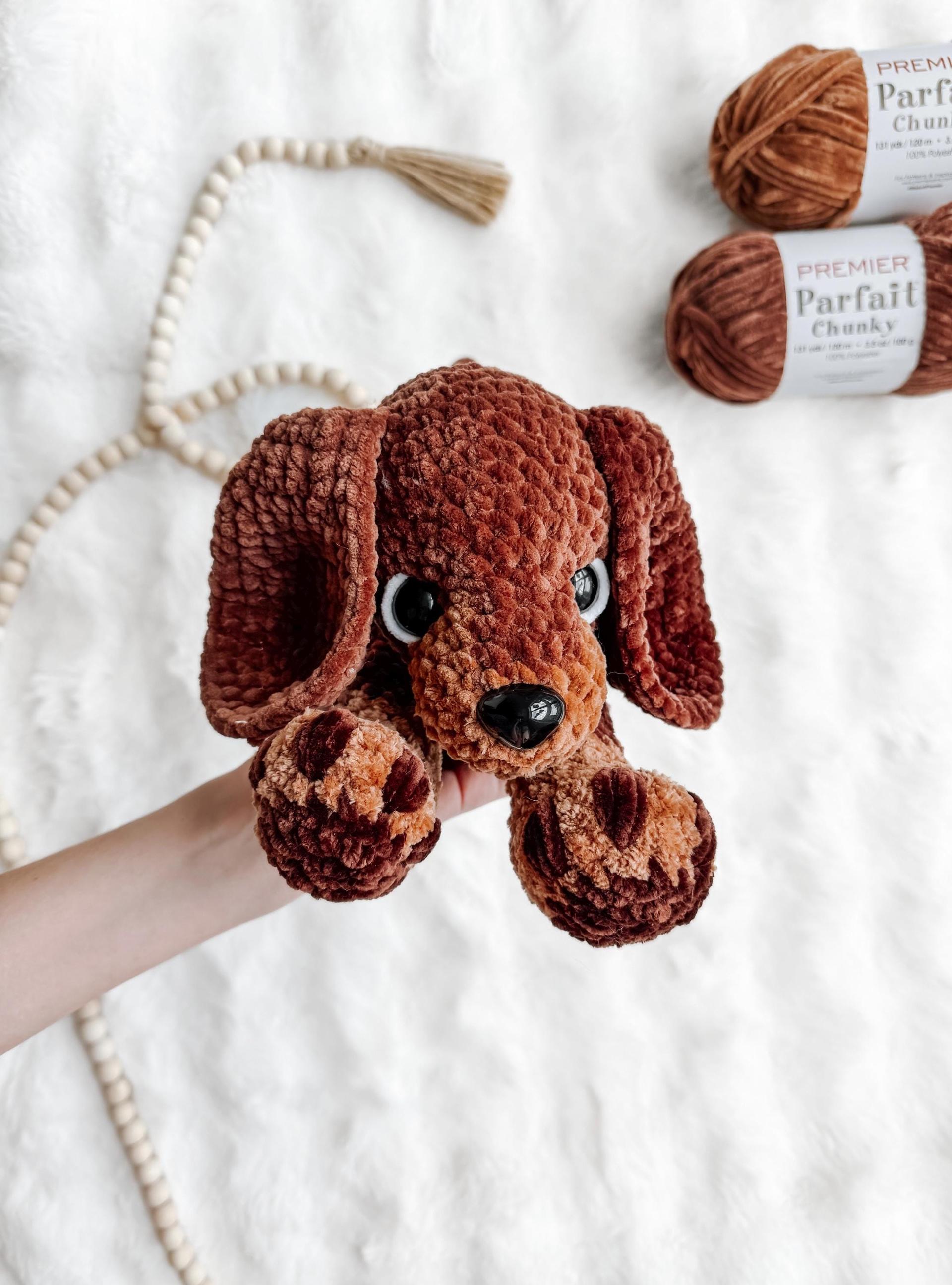 LOW SEW Playing Puppy Crochet Pattern, German Shepherd & Wiener Dog Amigurumi Tutorial (PDF Pattern) thumbnail 5