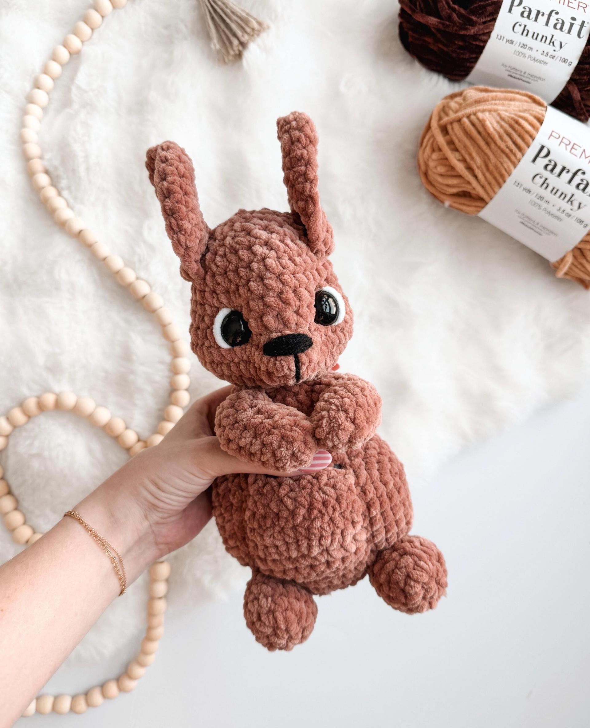 LOW SEW Kangaroo Crochet Pattern Kangaroo Amigurumi Pattern DIY Crochet Tutorial Animal Patterns Amigurumi Kangaroo Pattern thumbnail 2