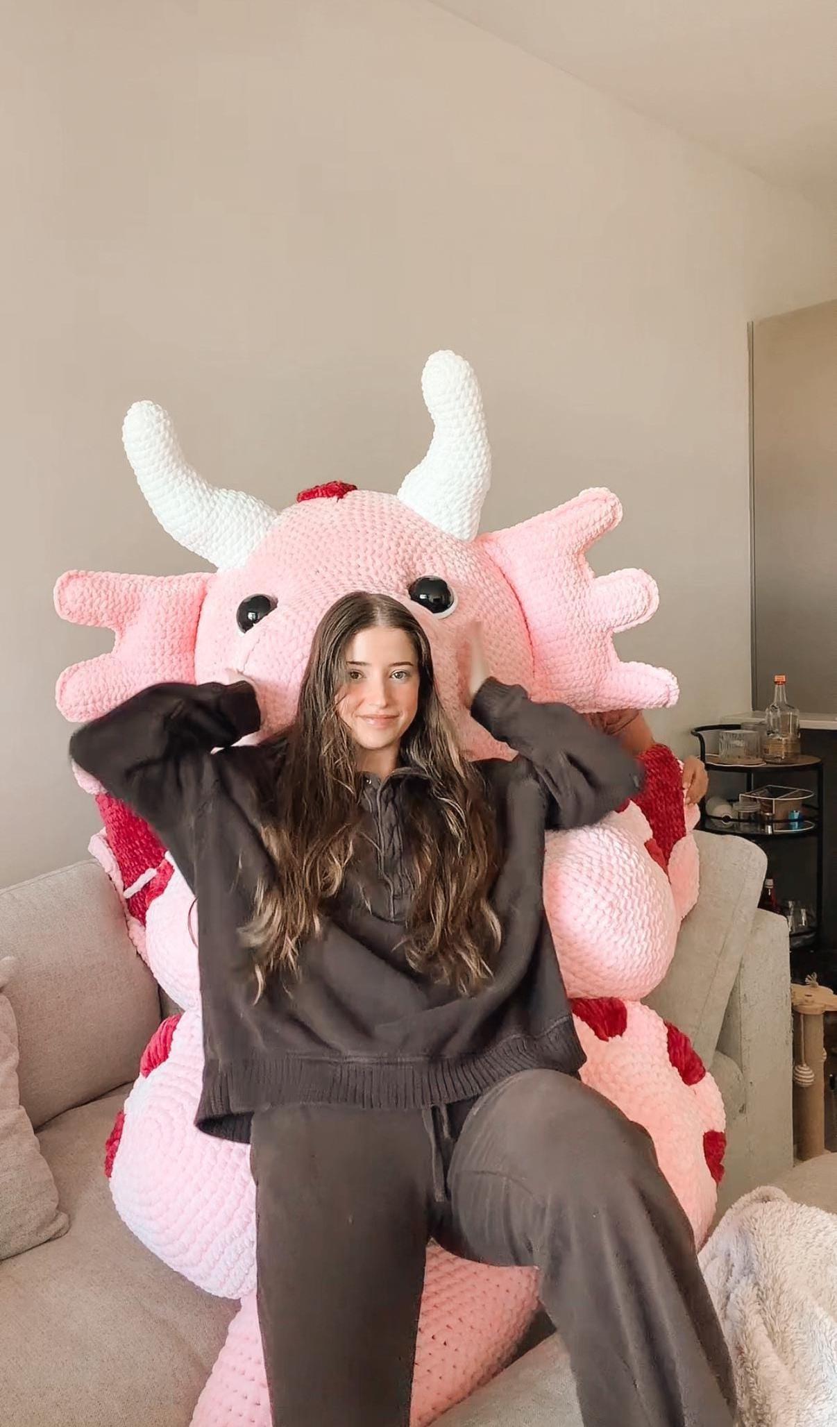 GIANT Dragon Crochet Pattern, Dragon Amigurumi Pattern DIY Crochet Dragon thumbnail 4