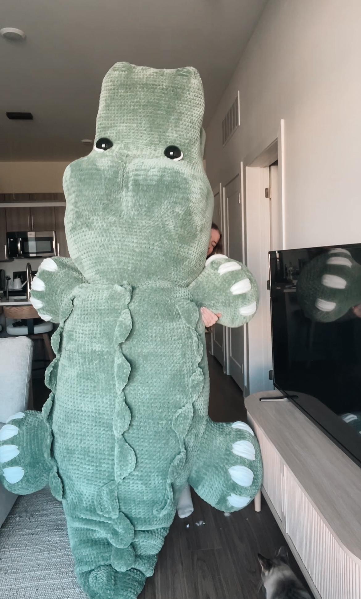 LOW SEW Massive Crocodile Crochet Pattern Alligator Amigurumi Pattern DIY Crochet Tutorial Croc Crochet Animal Patterns Amigurumi Pattern thumbnail 7