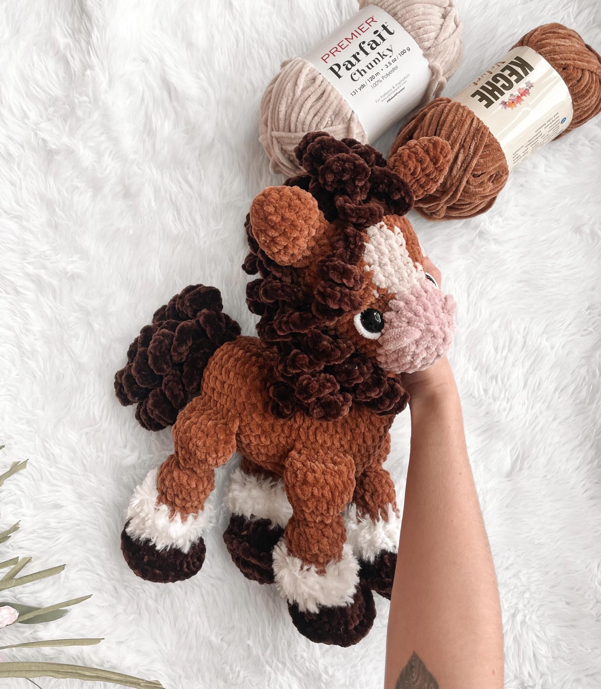 LOW SEW horse Crochet Pattern horse Amigurumi Pattern DIY Crochet Tutorial horse Crochet Animal Patterns Amigurumi Farm Animal Pattern thumbnail 4