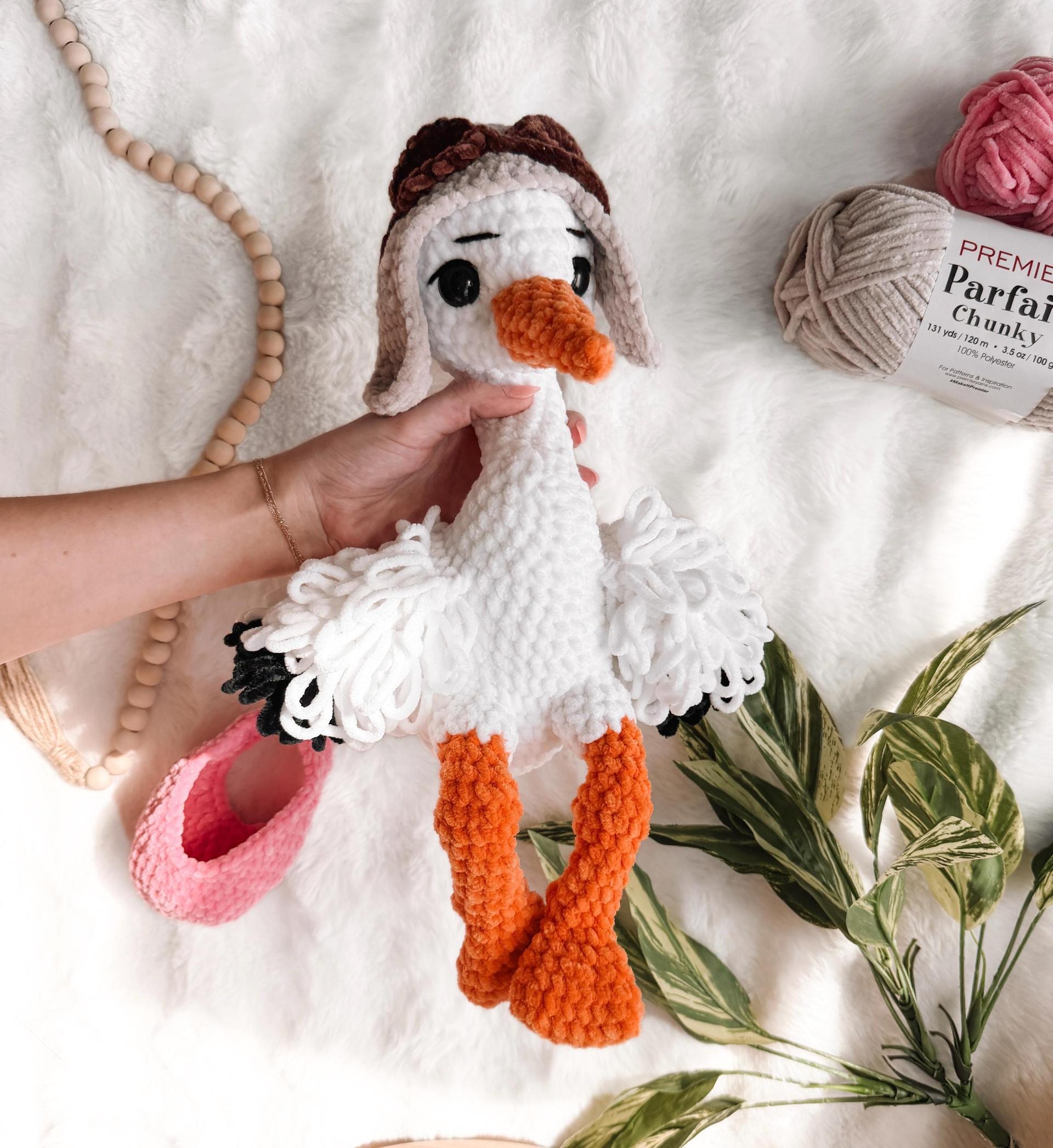 NO SEW Stork Crochet Pattern, Amigurumi Stork (PDF Tutorial) thumbnail 6